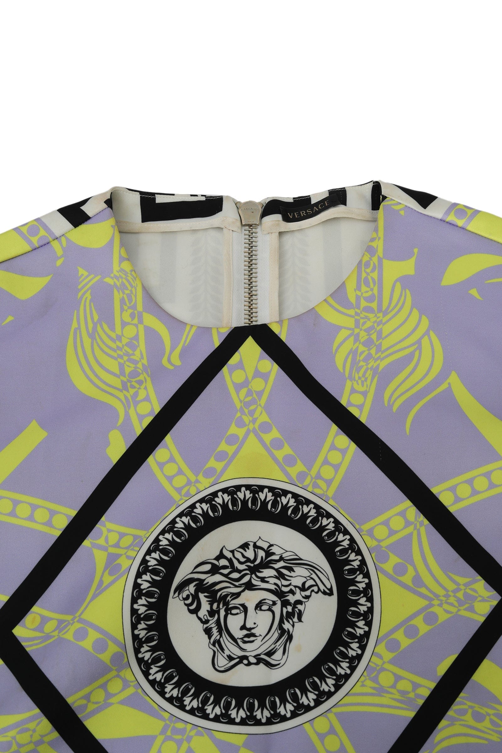 Versace Size S Medusa Head Geometric Patterned Shirt