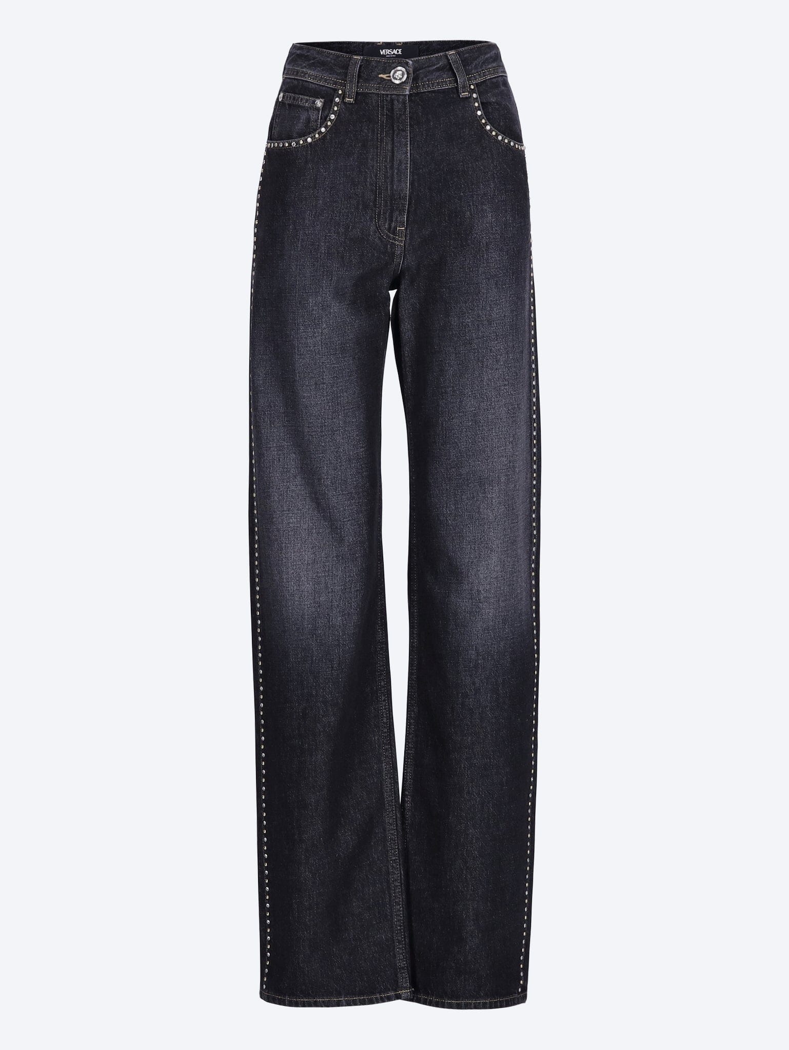 Versace Studs washed jeans