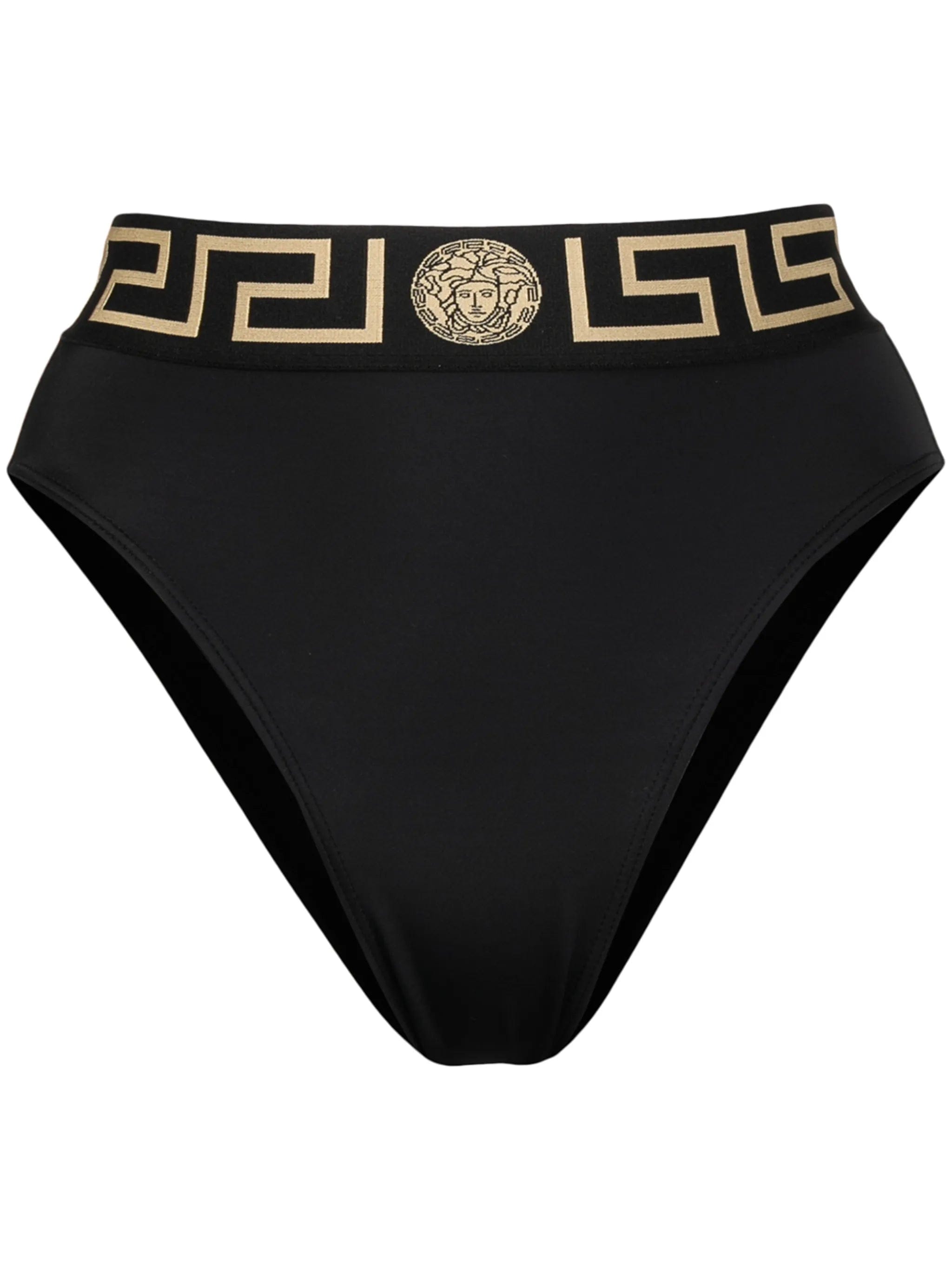 Versace Greca Border high - waisted bikini bottoms