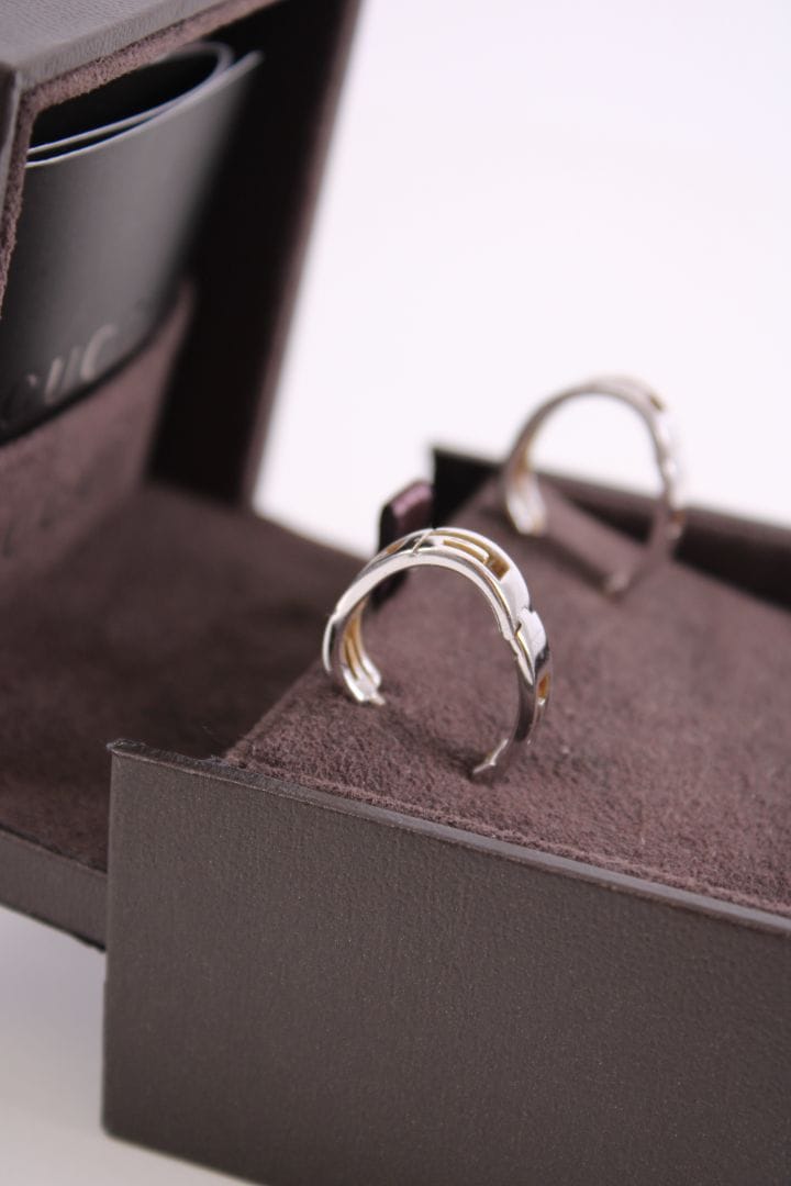 Gucci GG 18ct White Gold earrings 18ct White Gold