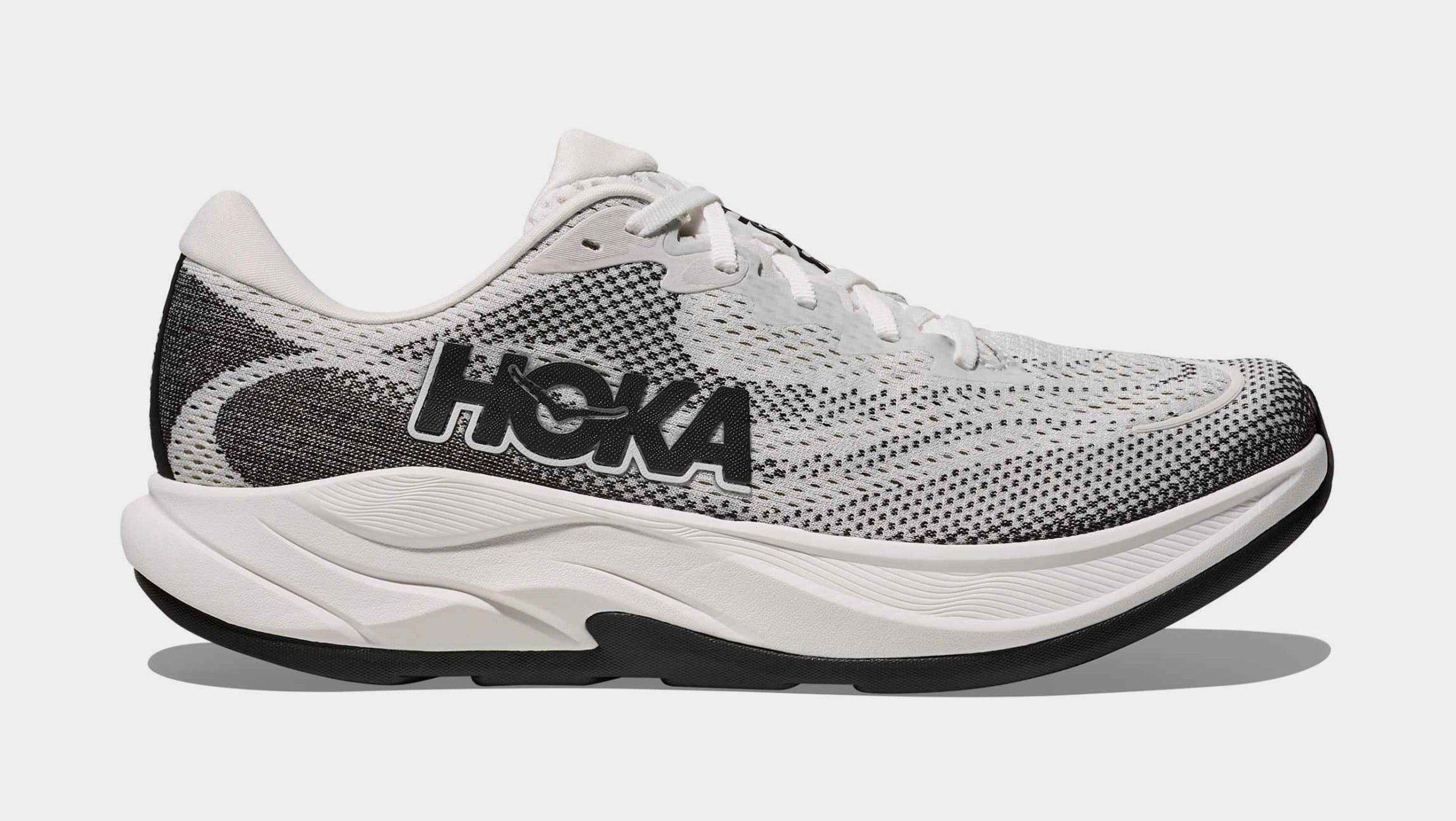 Hoka Rincon 4 Mens Running Shoes (White/Black)