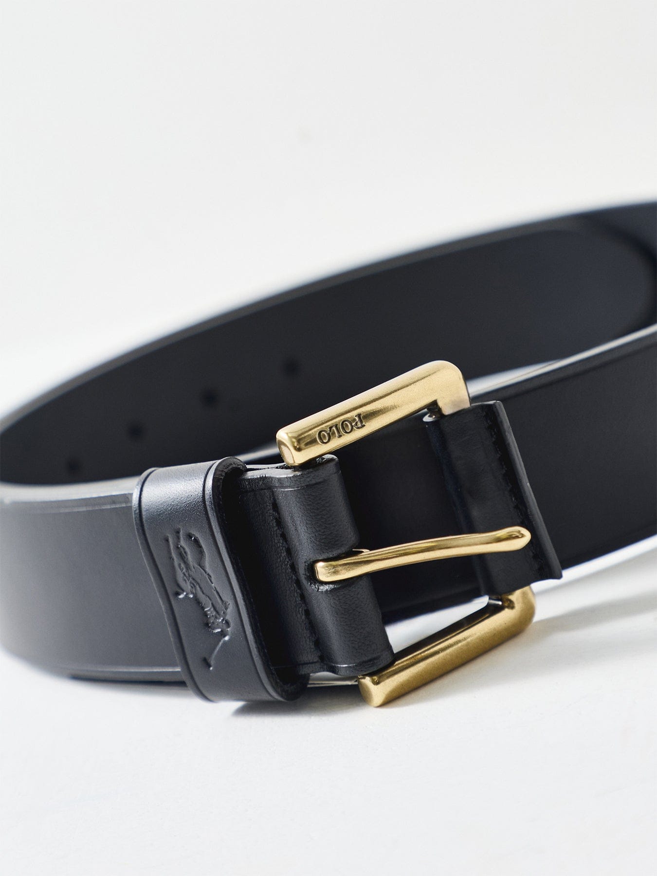 Polo Ralph Lauren Keep Leather Belt Black