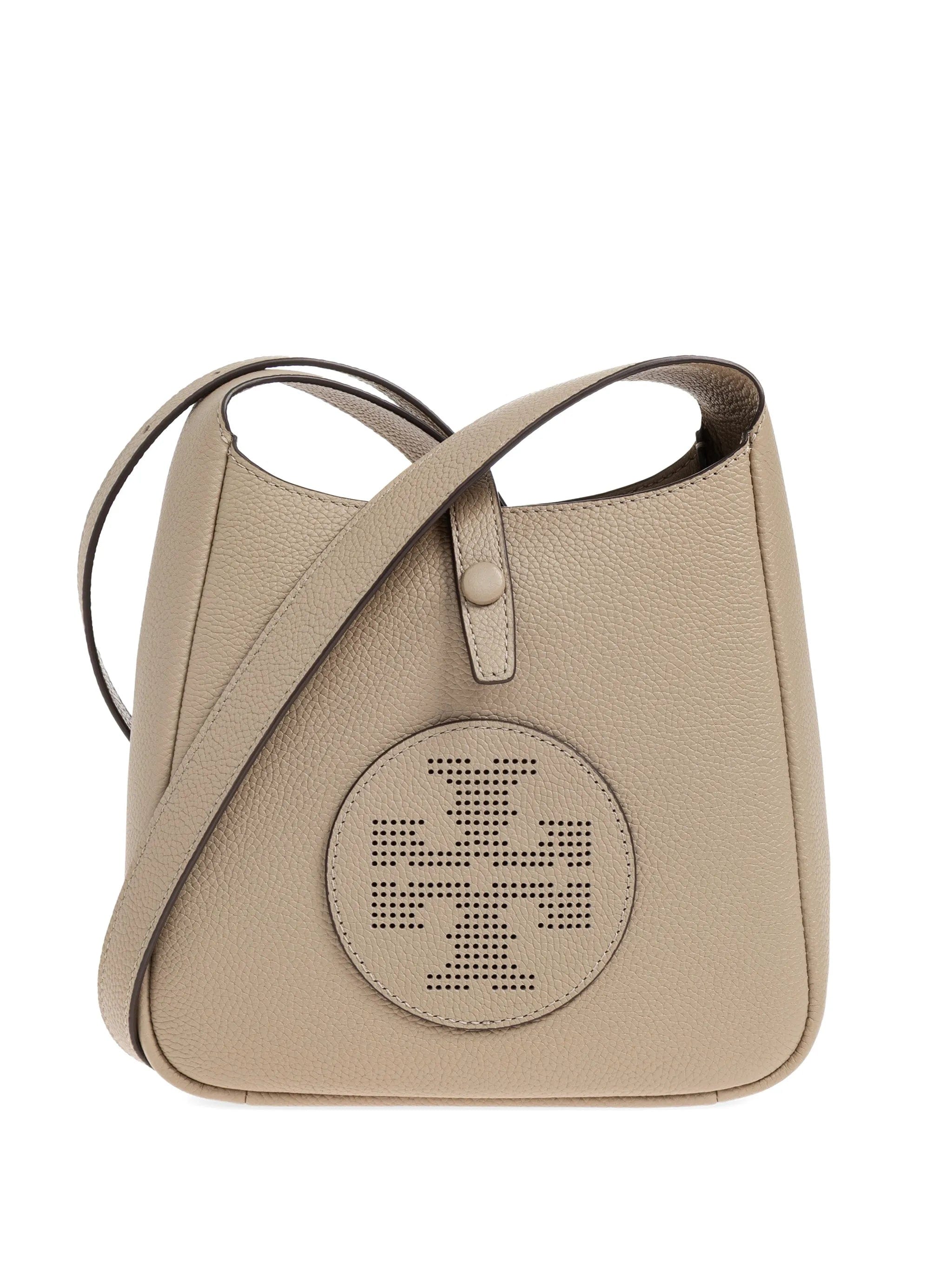 Tory Burch perforated - logo leather shoulder bag