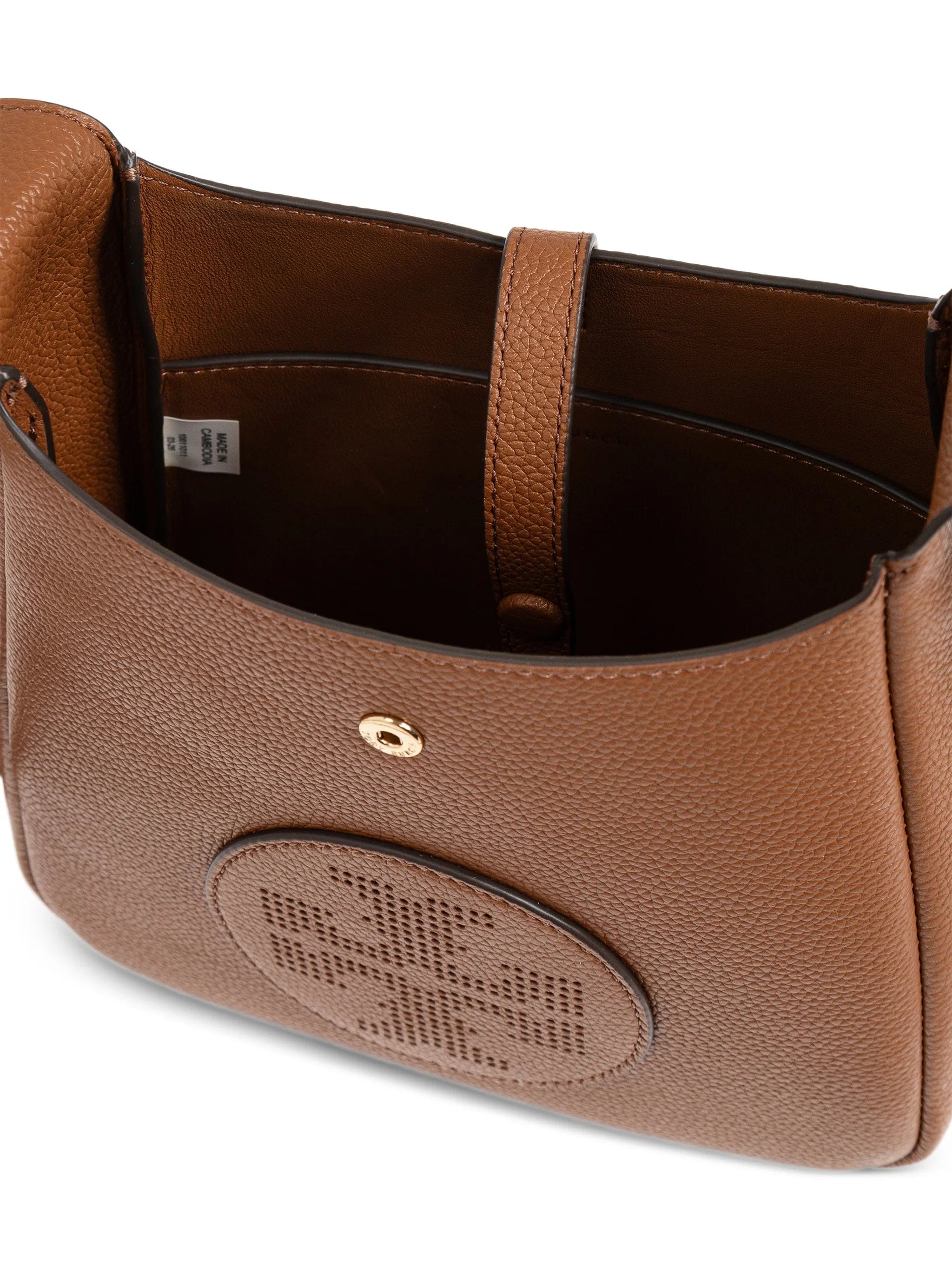 Tory Burch perforated - logo leather cross body bag