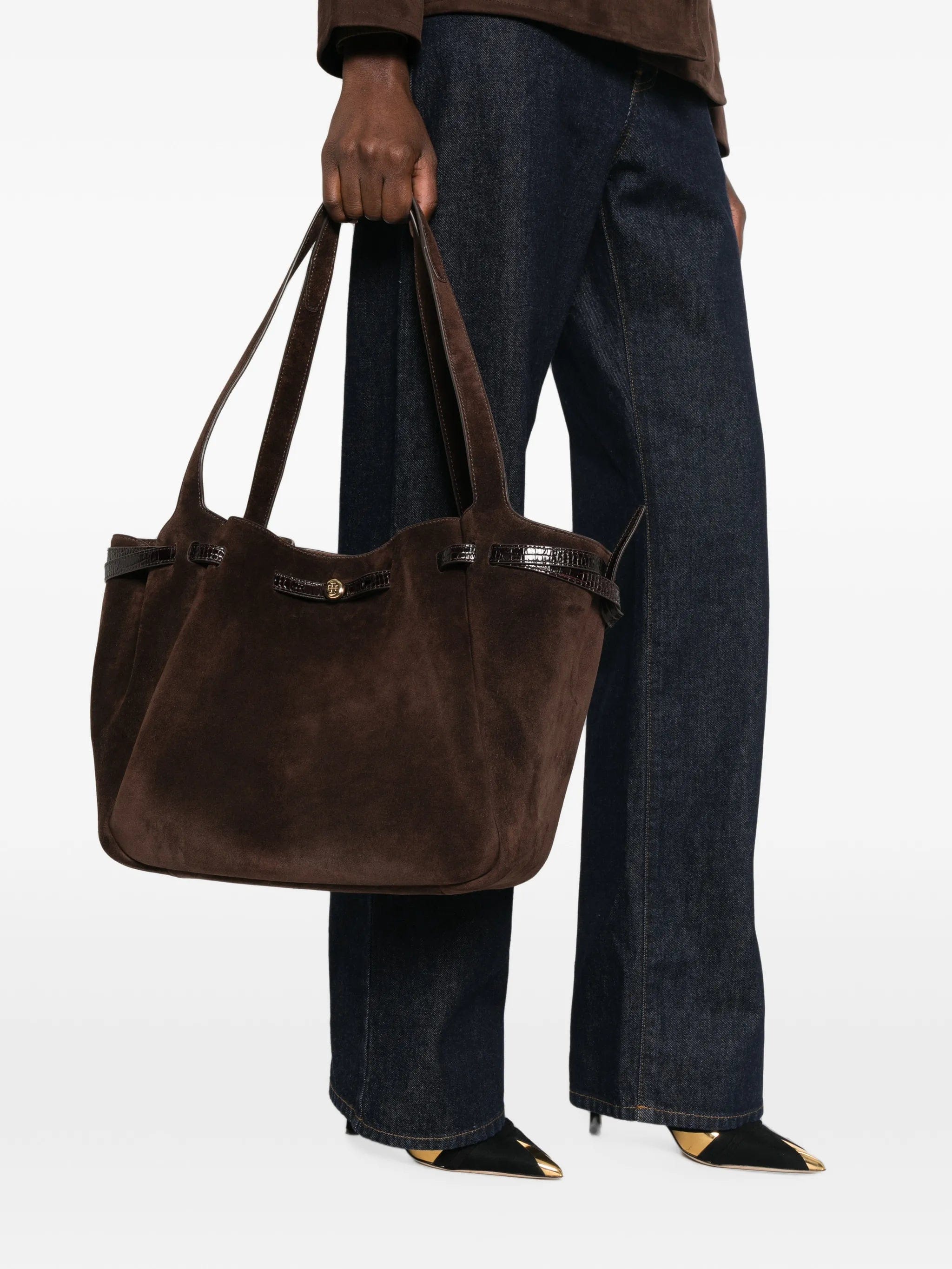 Tory Burch Romy suede shoulder bag