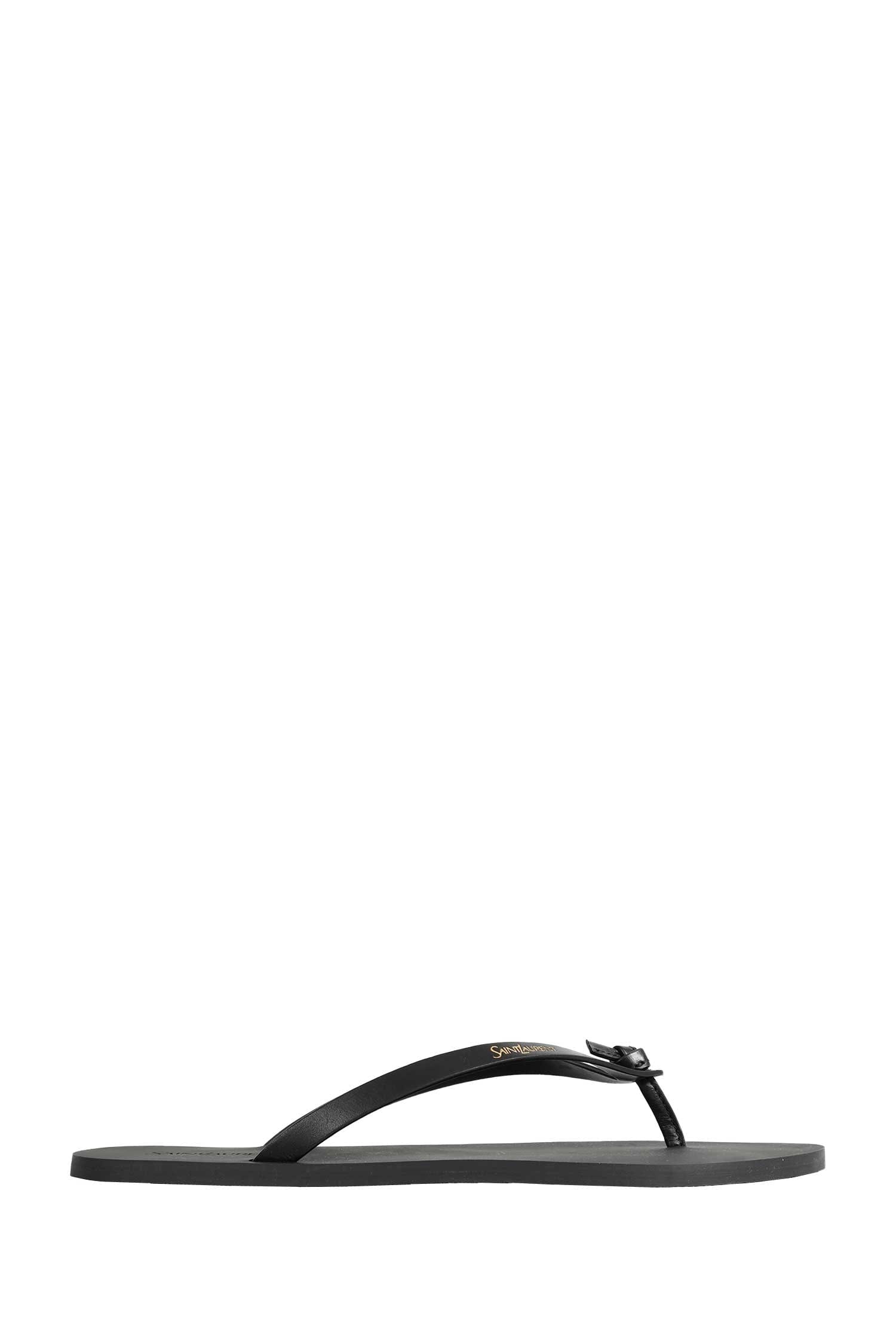 Saint Laurent Leather Pool Flip - Flops