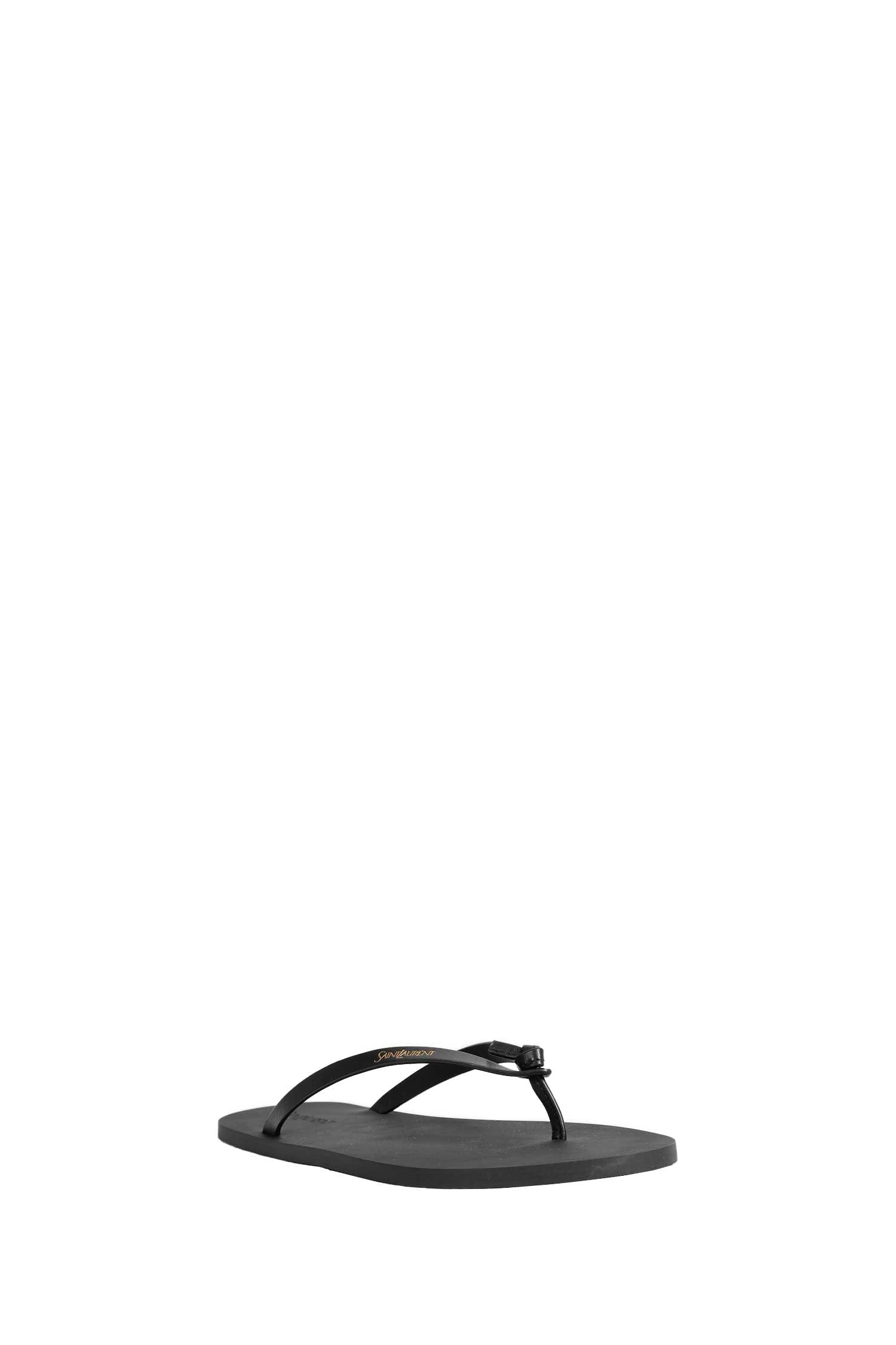 Saint Laurent Leather Pool Flip - Flops