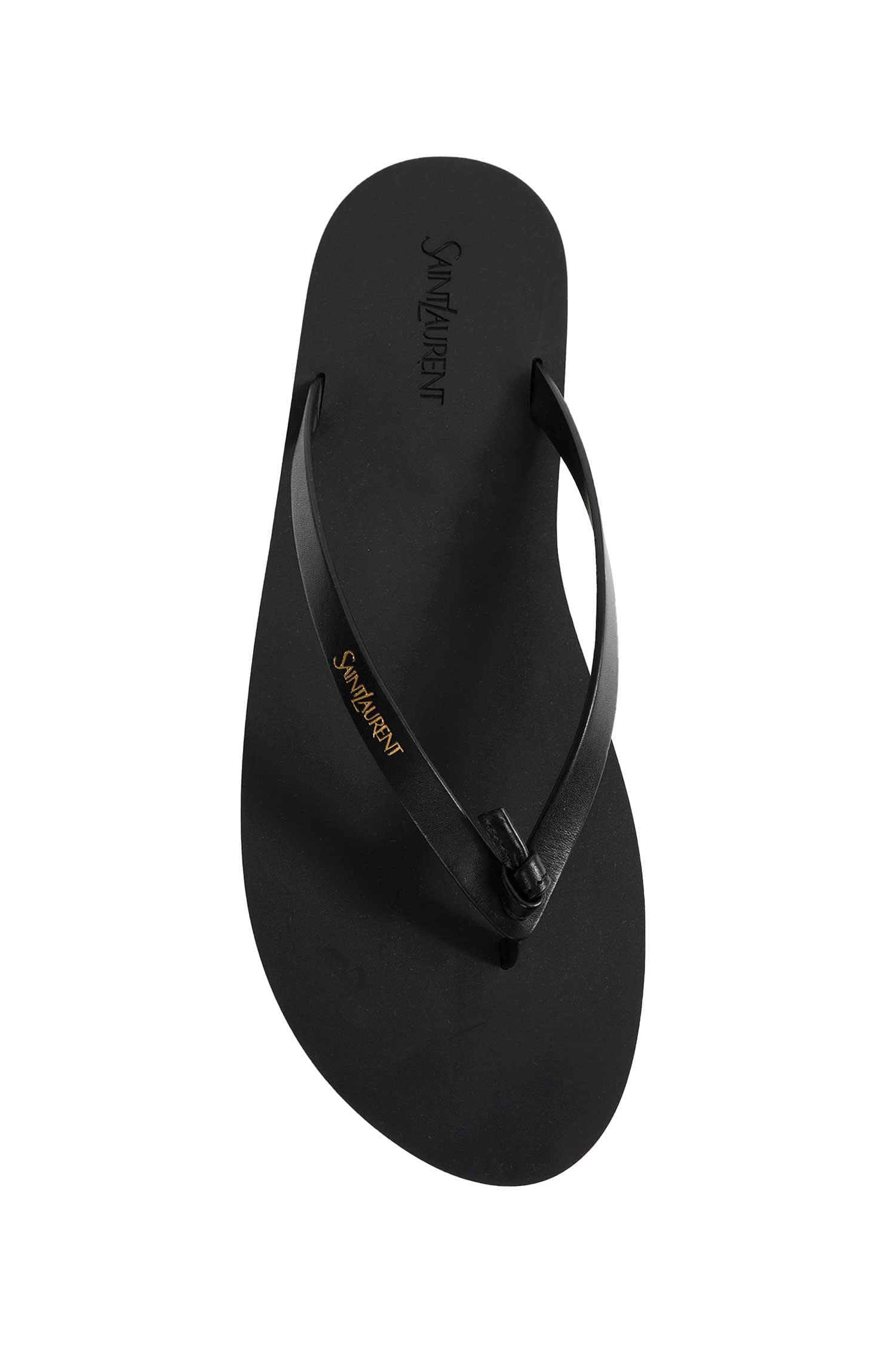 Saint Laurent Leather Pool Flip - Flops