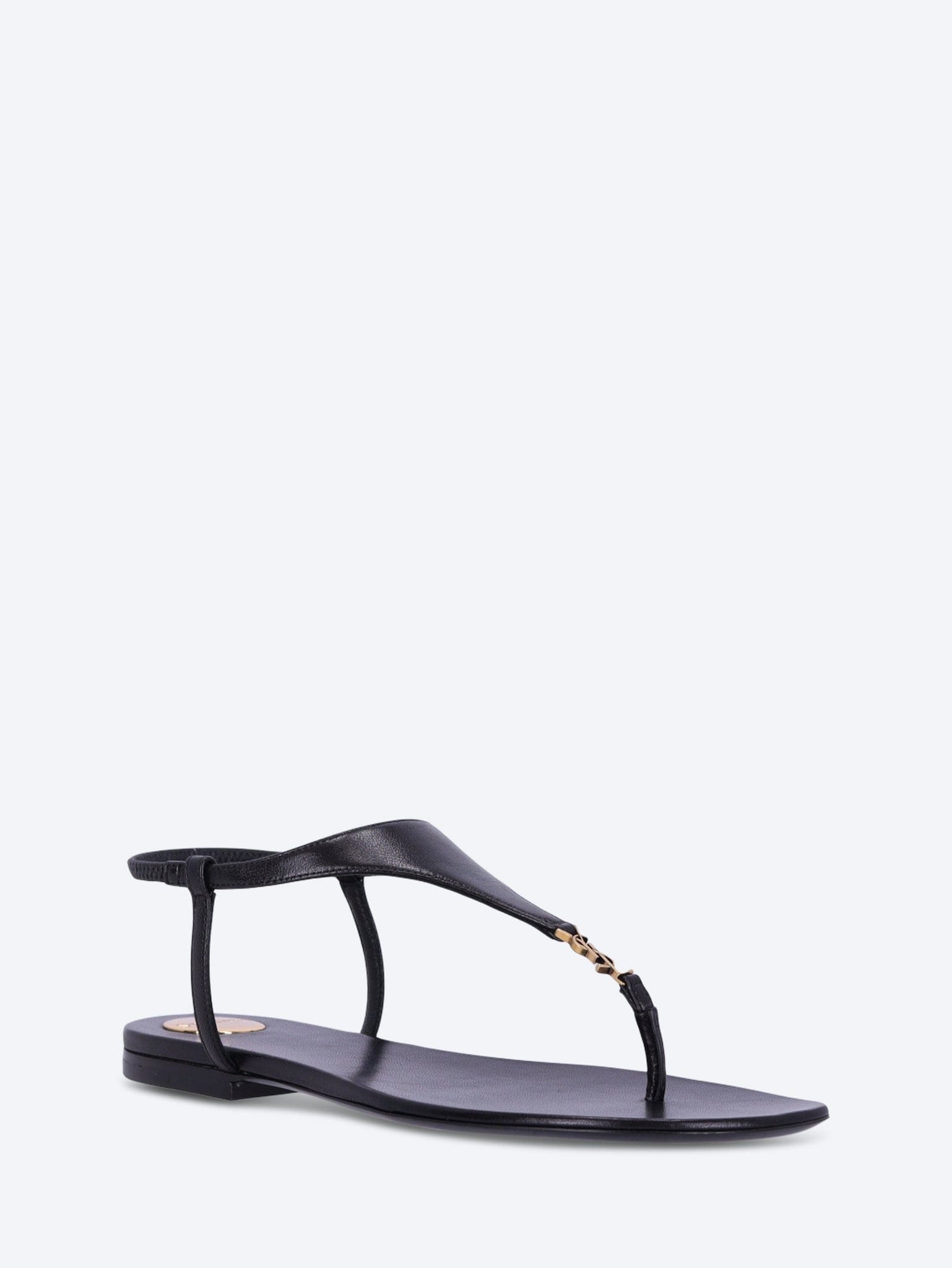 Saint Laurent Smooth leather cassandre sandals