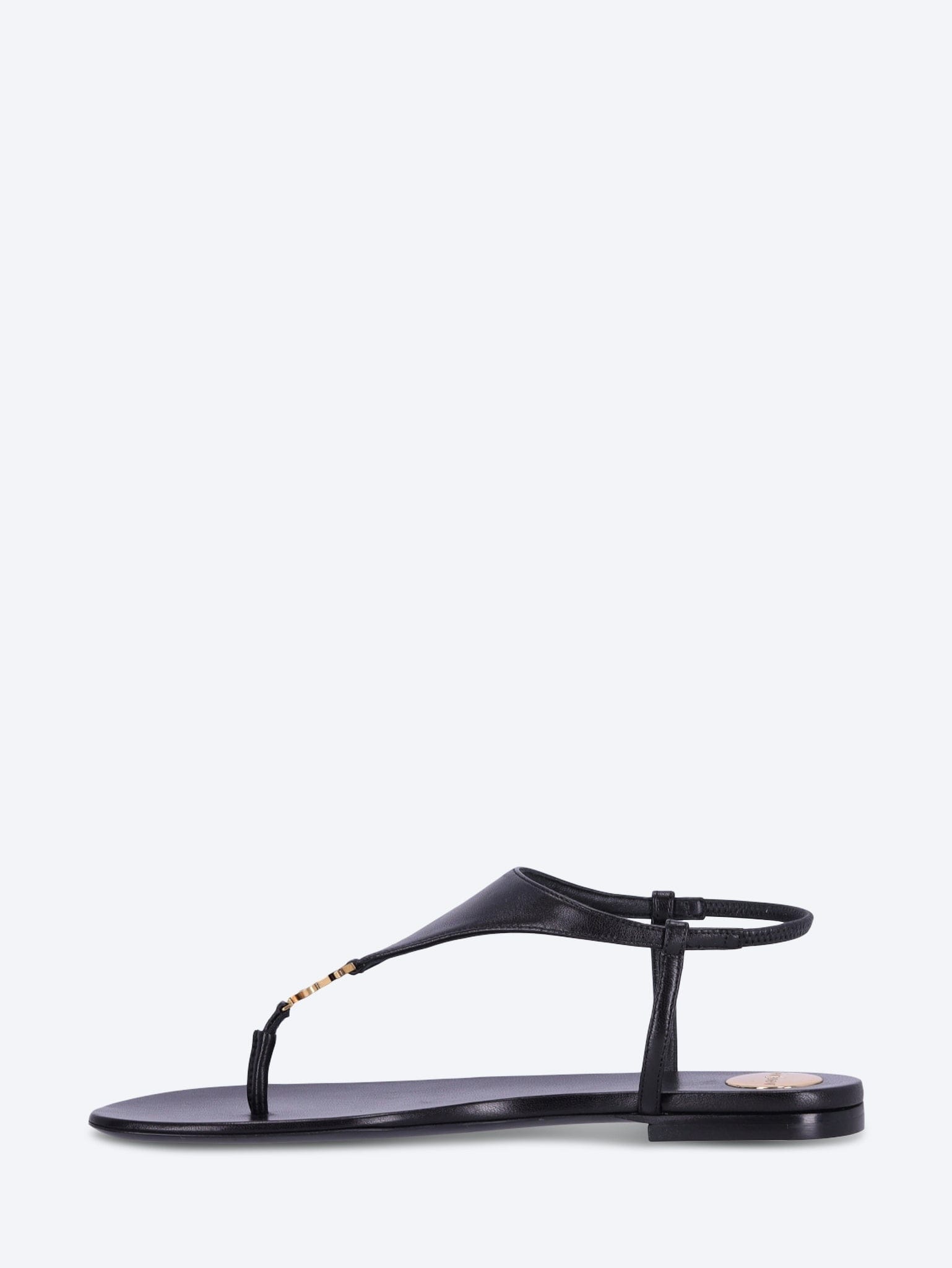 Saint Laurent Smooth leather cassandre sandals