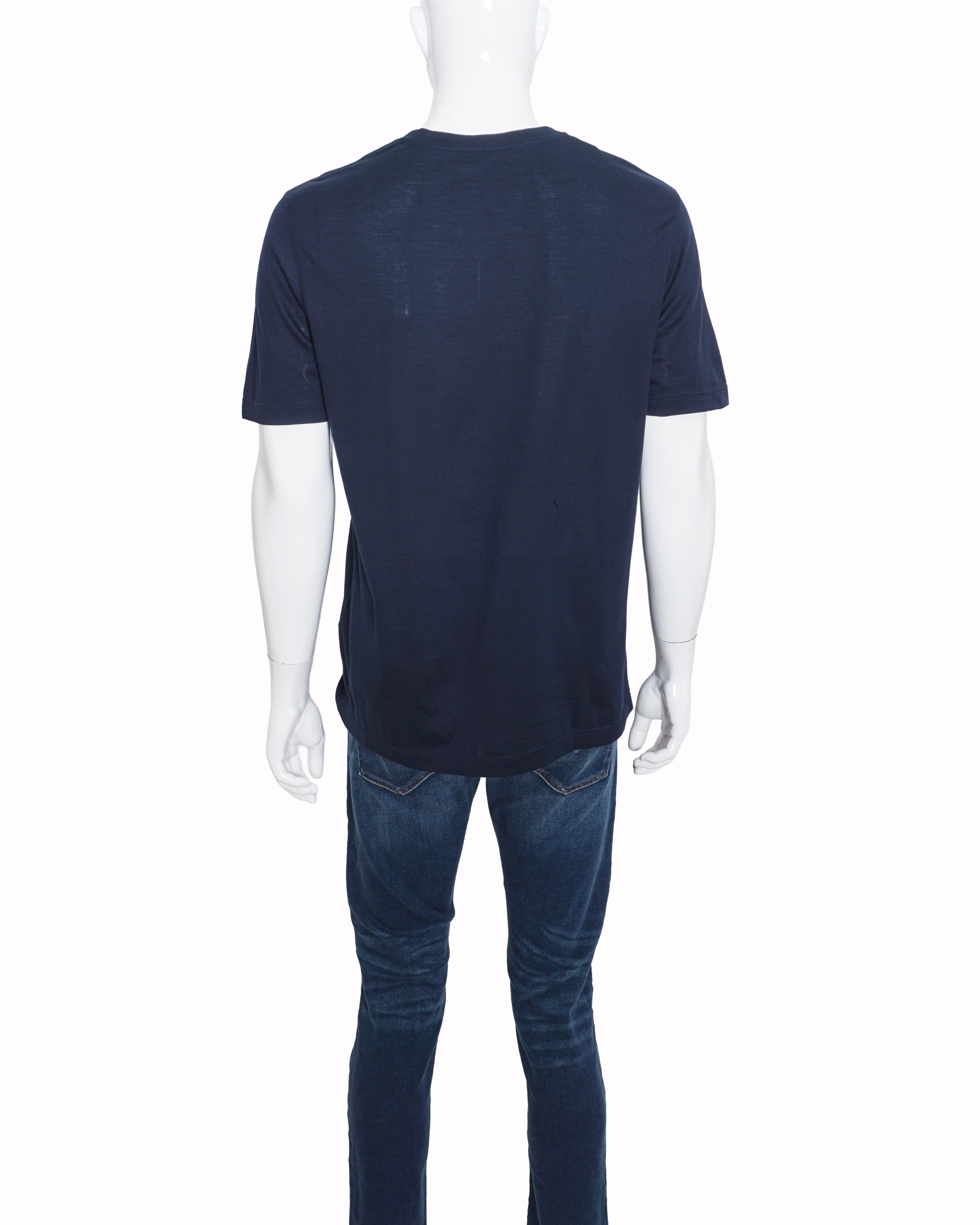 Louis Vuitton Embroidered LV Logo V - Neck Men's T - Shirt