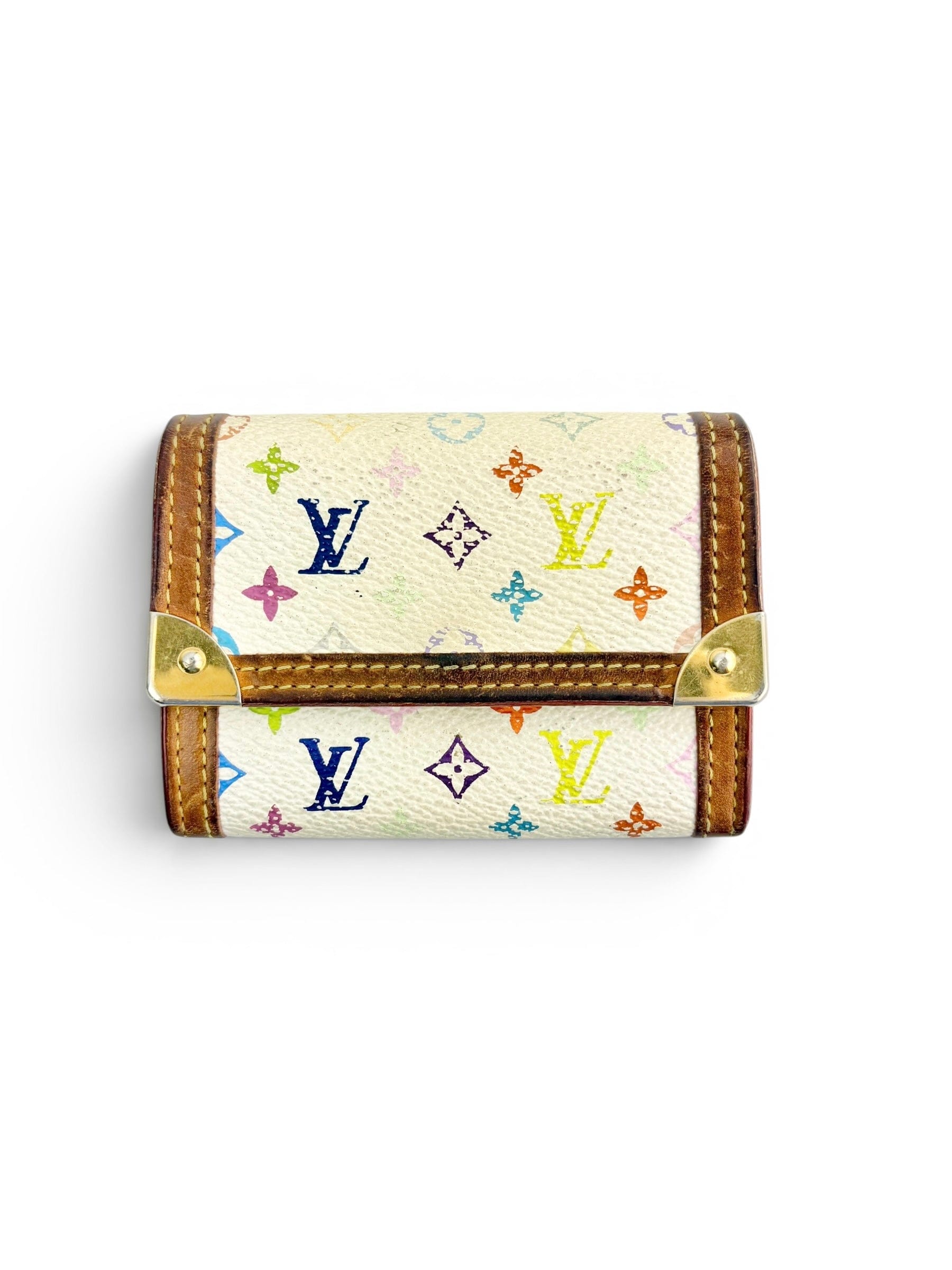Louis Vuitton White Monogram Multicolor Snap Case