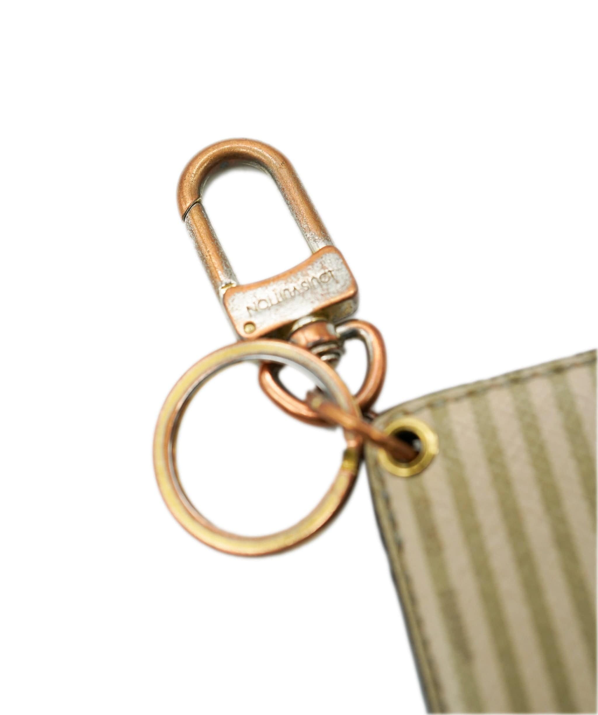 LOUIS VUITTON Damier Porte Cles Illustrious Trunk Charm M66965 LV Auth bs15010 DBXS1730
