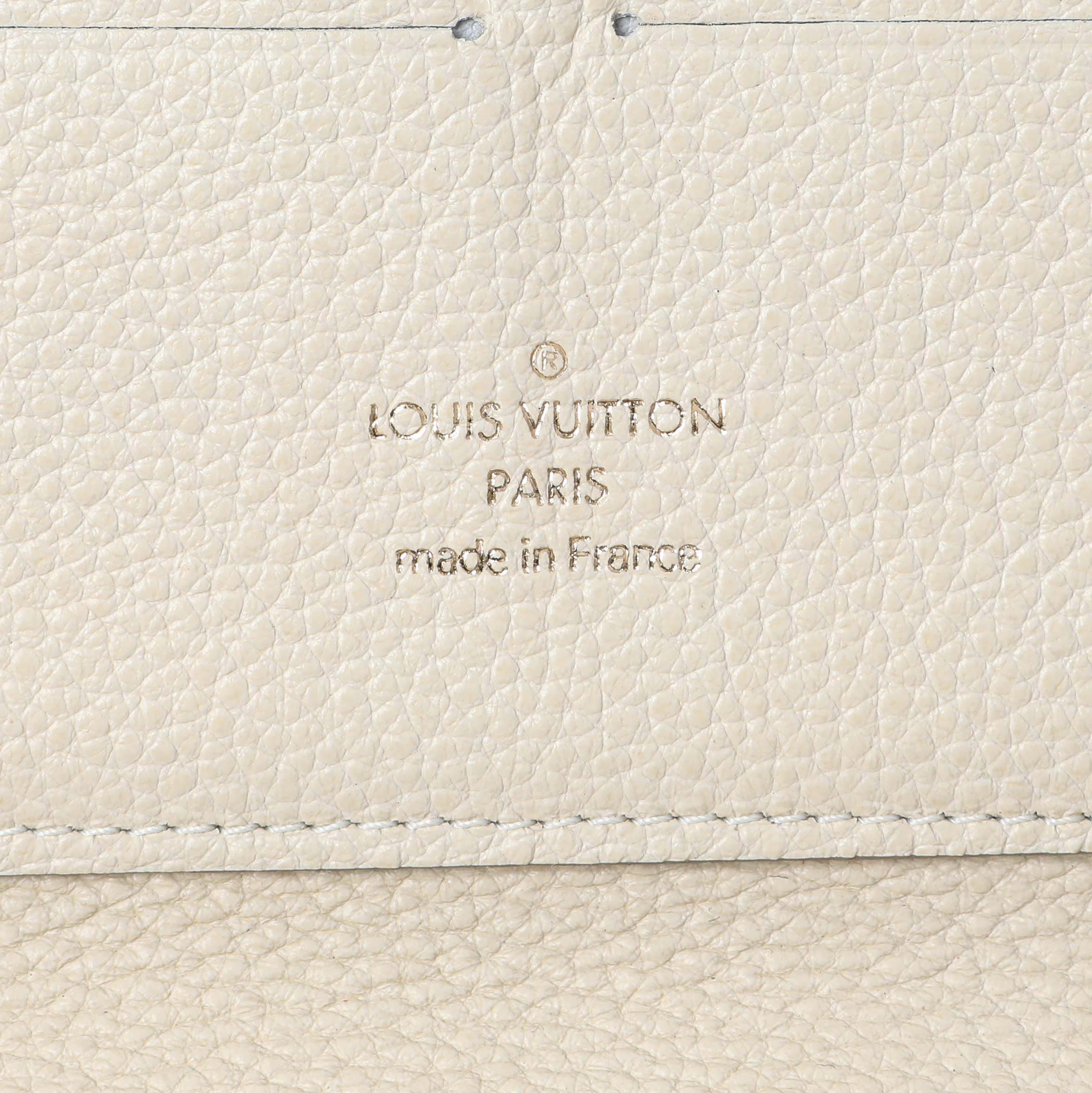Louis Vuitton White Empreinte Zippy Organizer