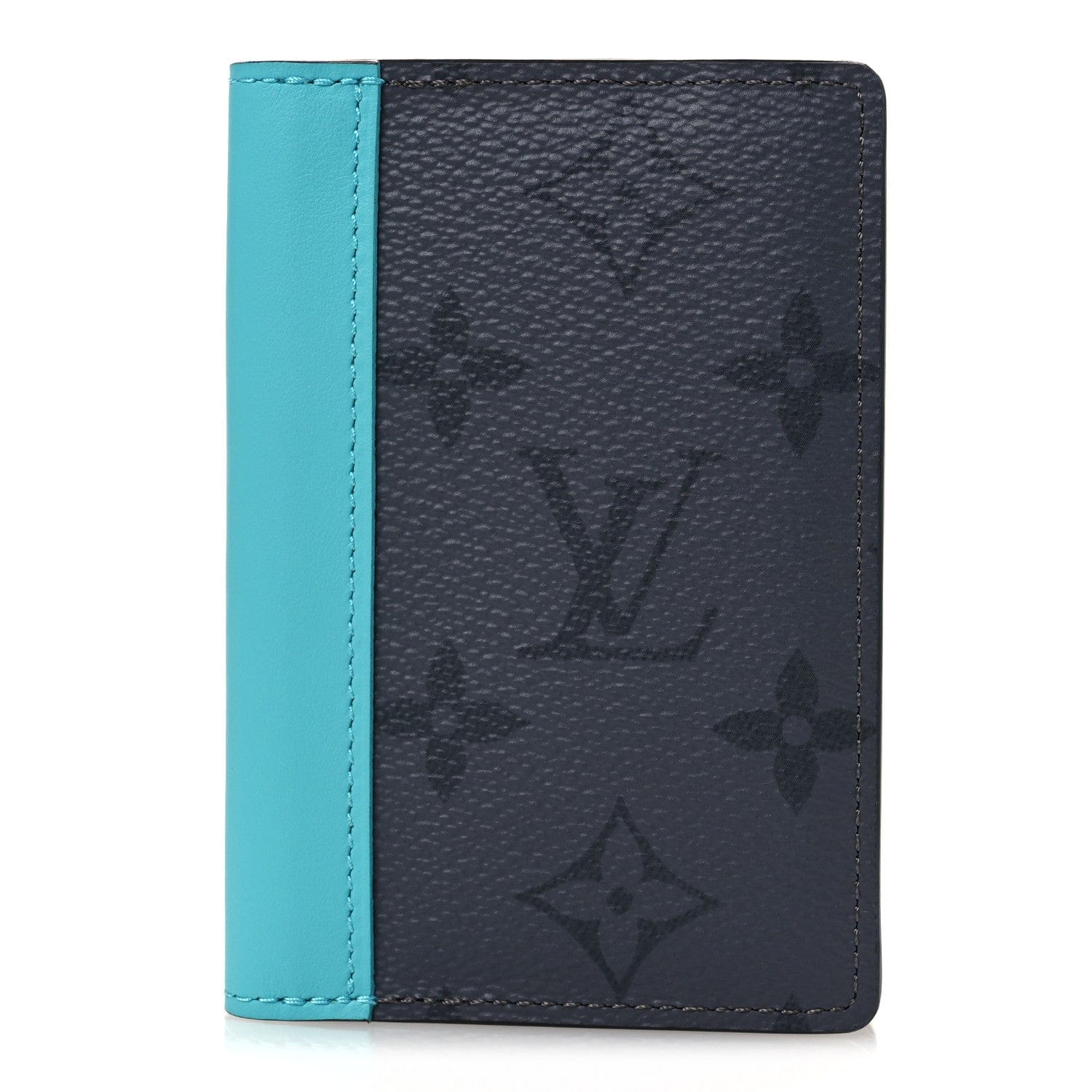 Louis Vuitton Monogram Macassar Pocket Organizer NM Turquoise