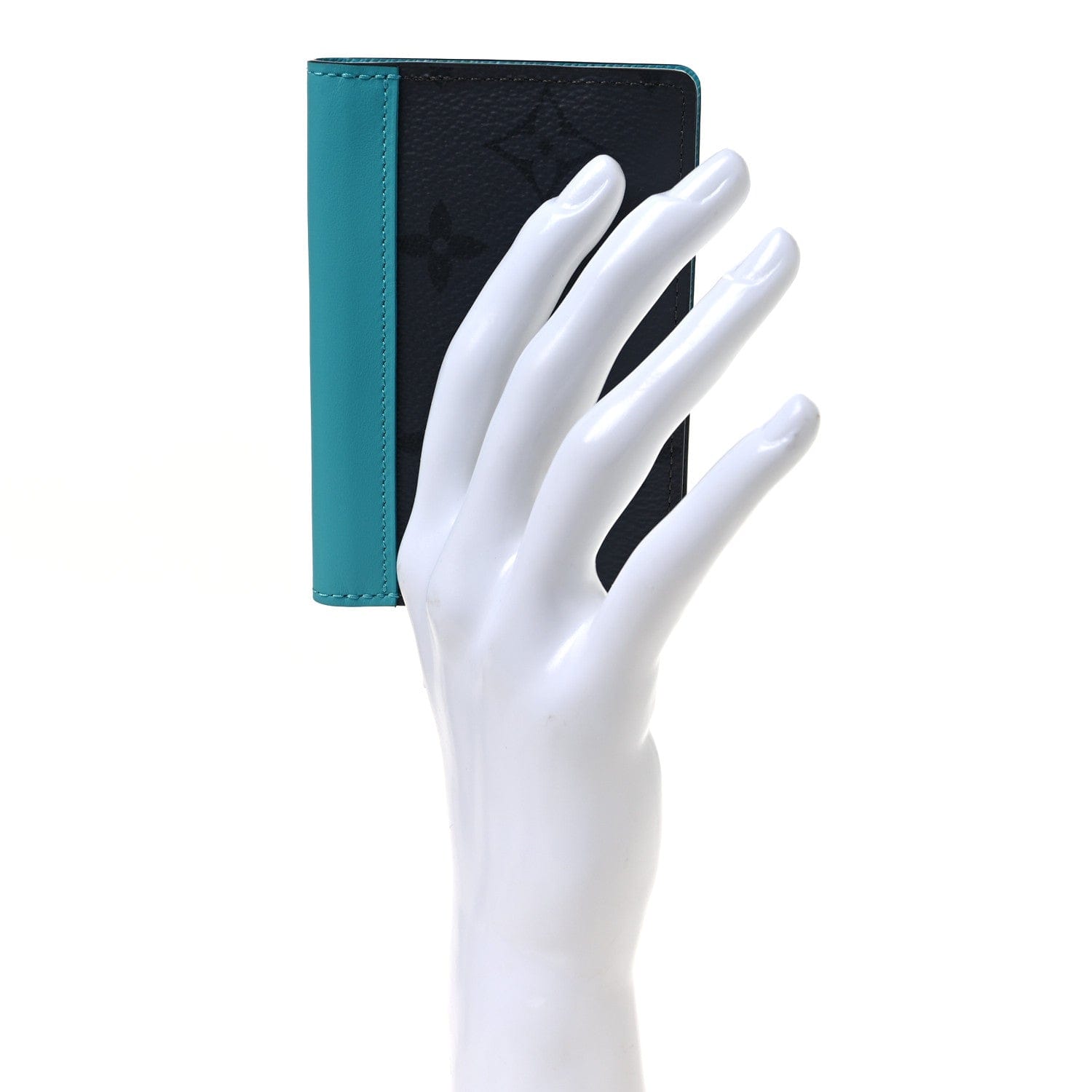 Louis Vuitton Monogram Macassar Pocket Organizer NM Turquoise
