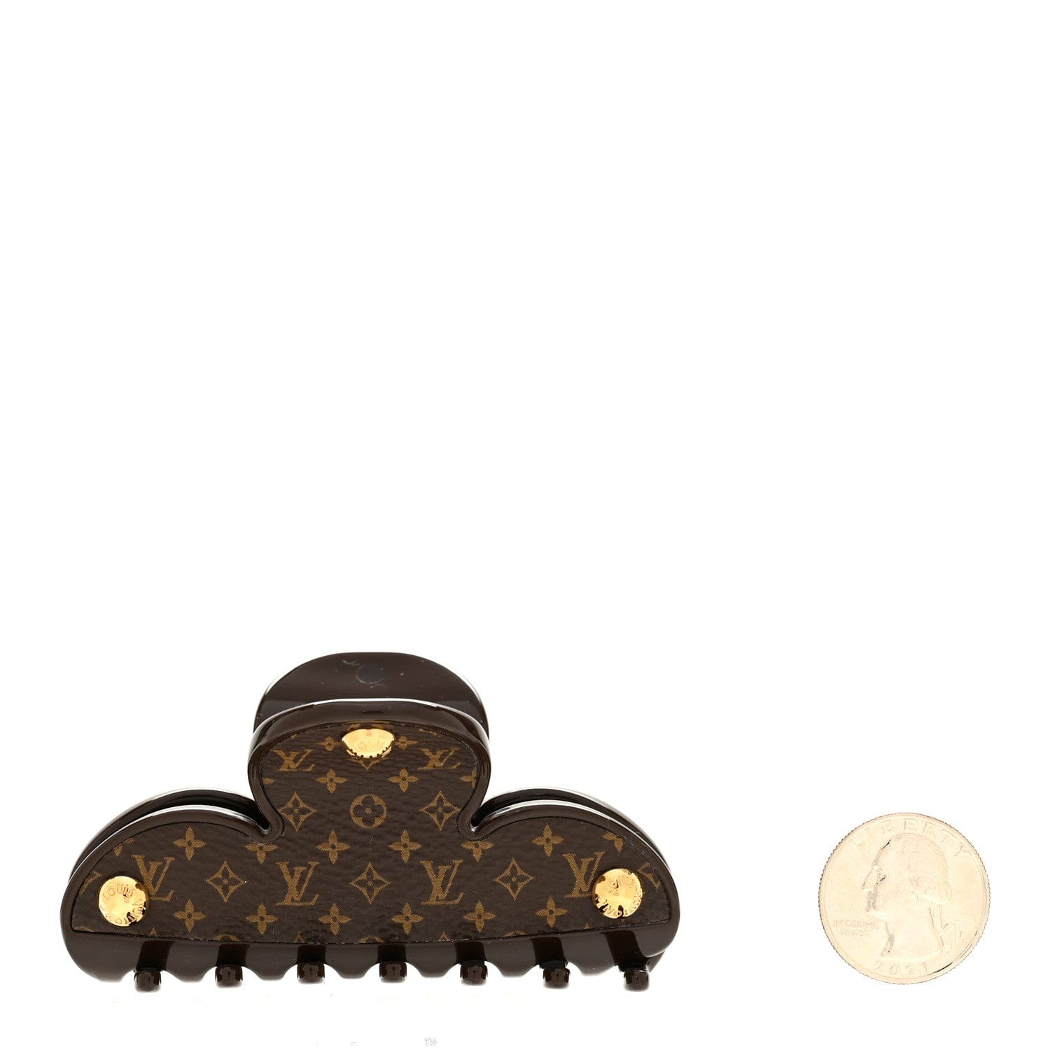 Louis Vuitton Resin Monogram Claw Clip Brown