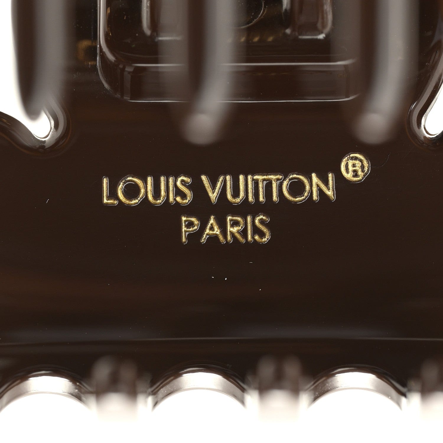 Louis Vuitton Resin Monogram Claw Clip Brown