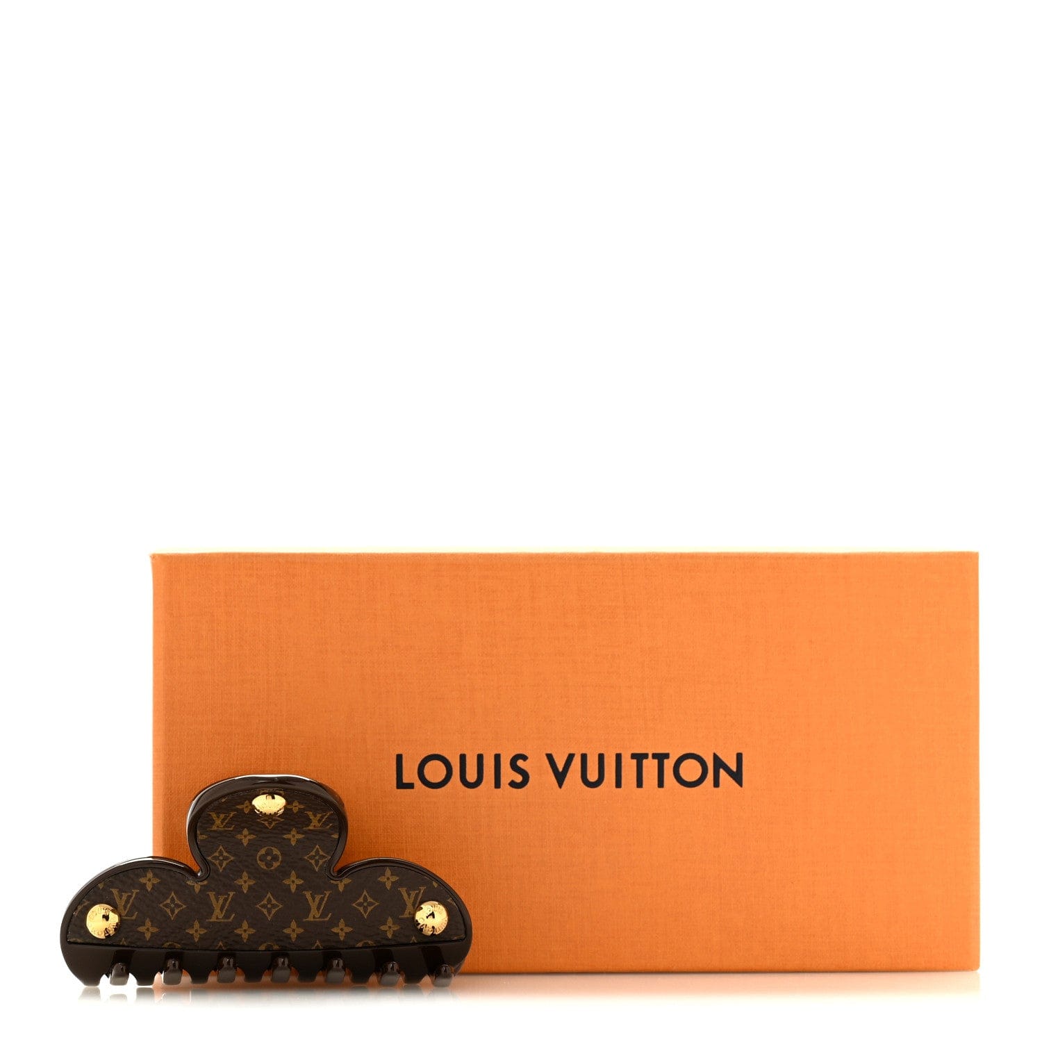 Louis Vuitton Resin Monogram Claw Clip Brown