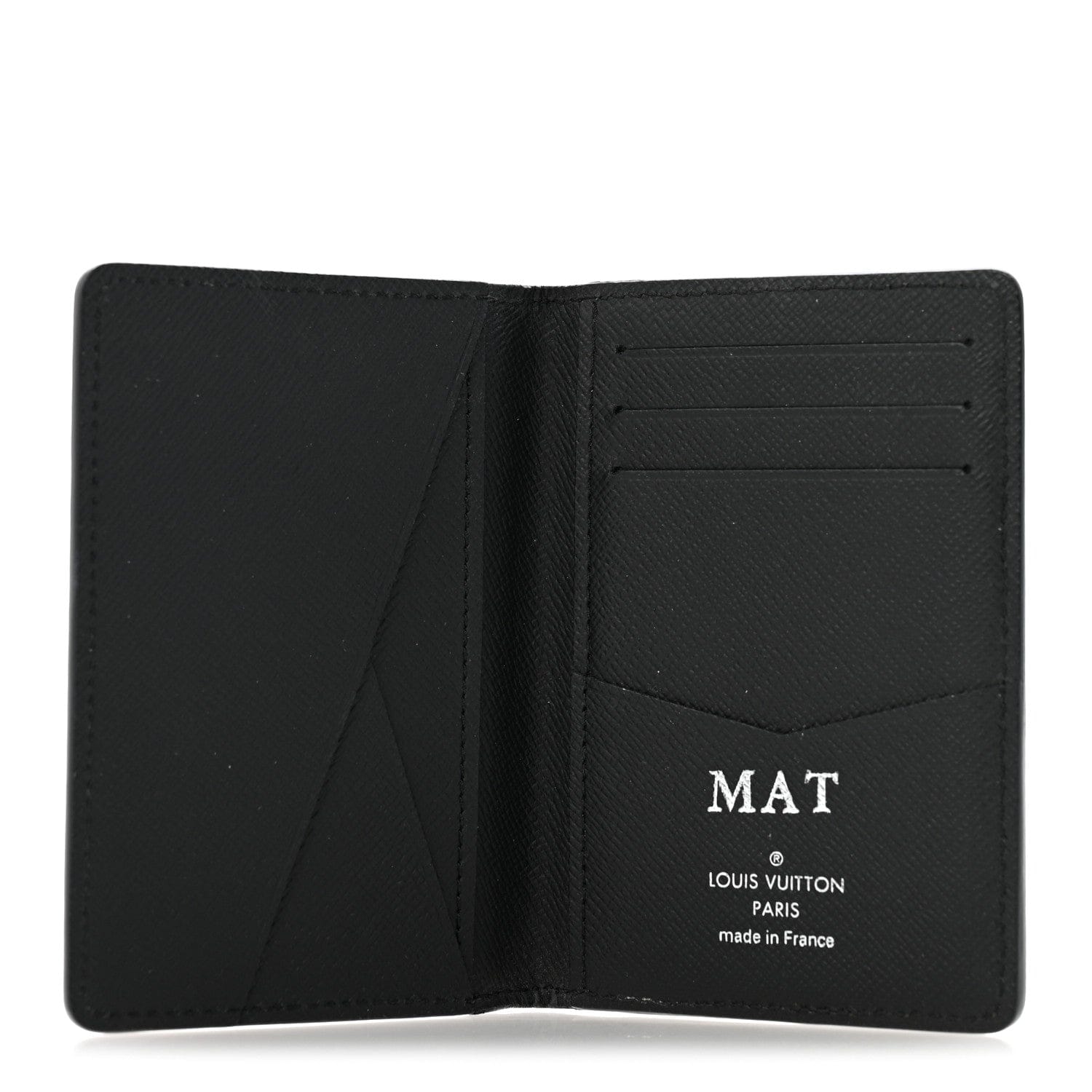 Louis Vuitton Epi Monogram Eclipse Pocket Organizer Black