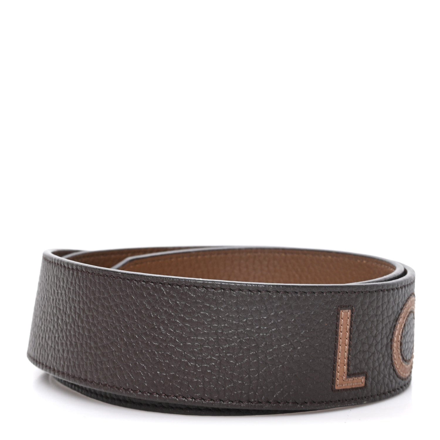 Louis Vuitton Taurillon Bandouliere Reversible Shoulder Strap Marron