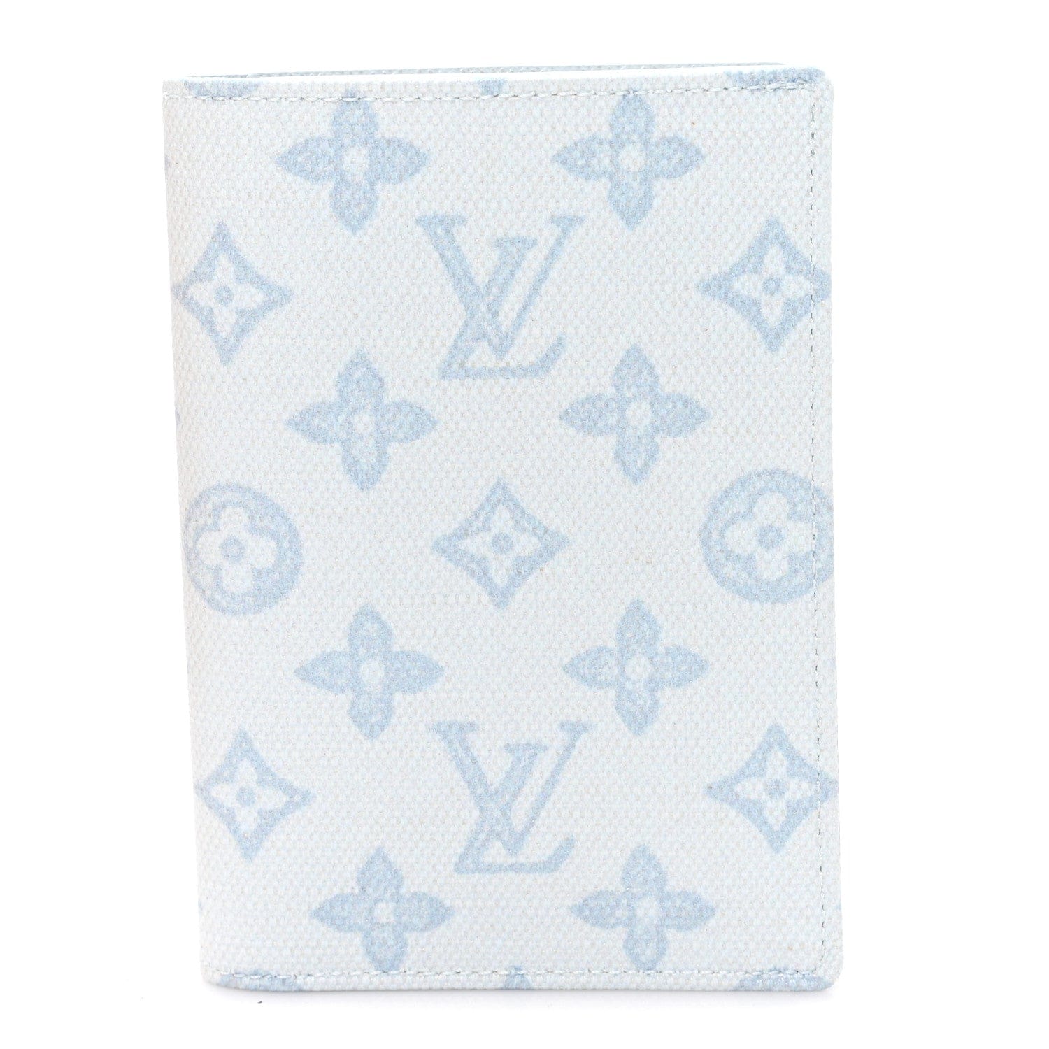 Louis Vuitton Monogram Origine Passport Cover Bleu Courrier