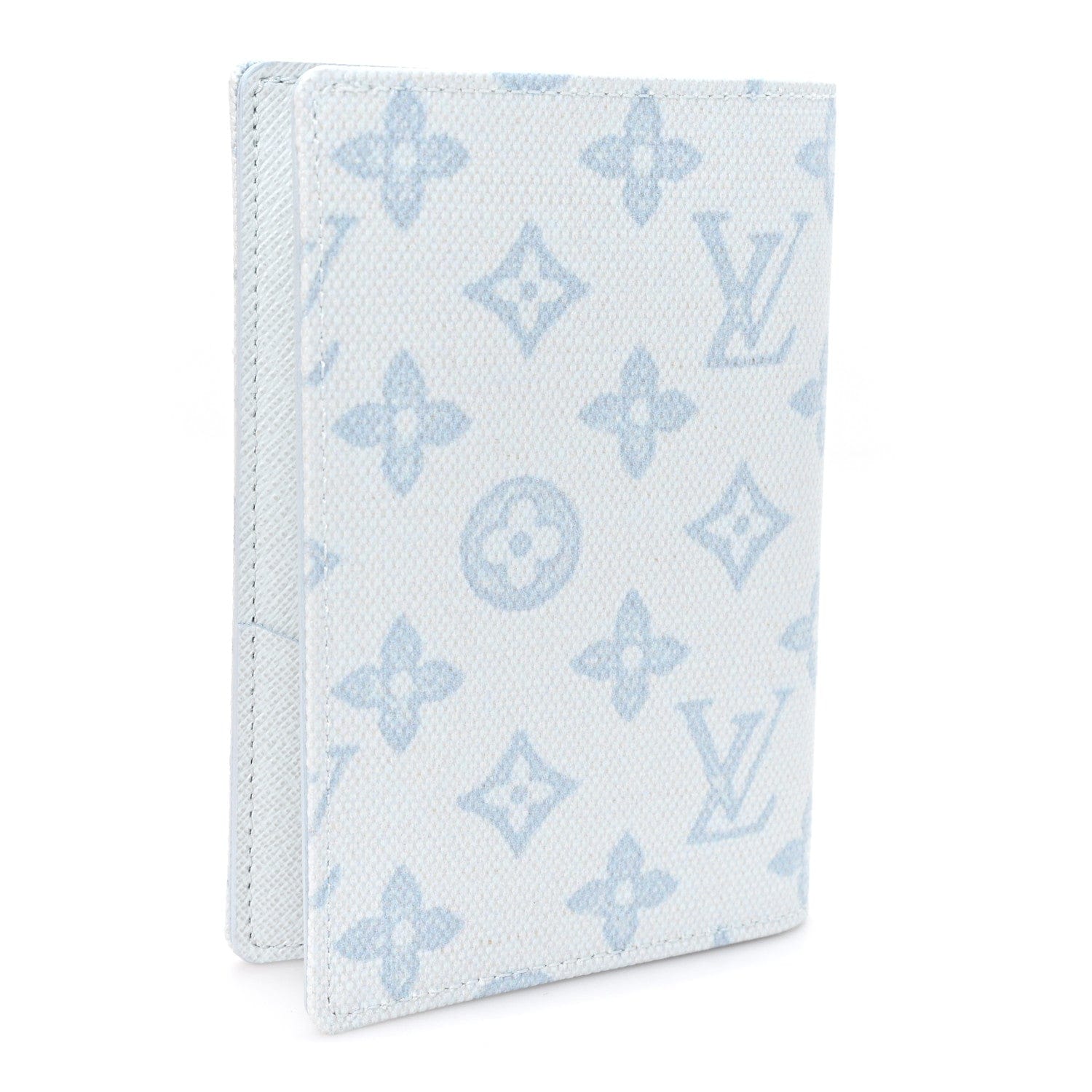 Louis Vuitton Monogram Origine Passport Cover Bleu Courrier