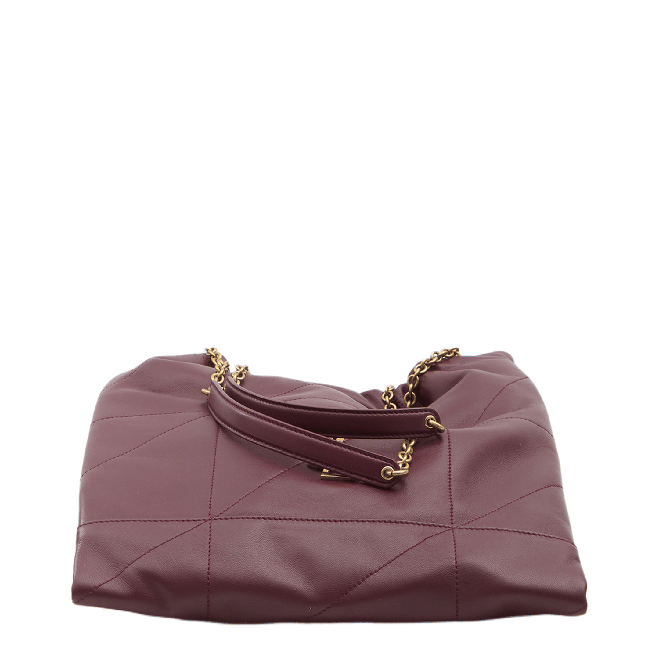 Saint Laurent Jamie Pochon Lambskin Shoulder Bag - Rouge Merlot