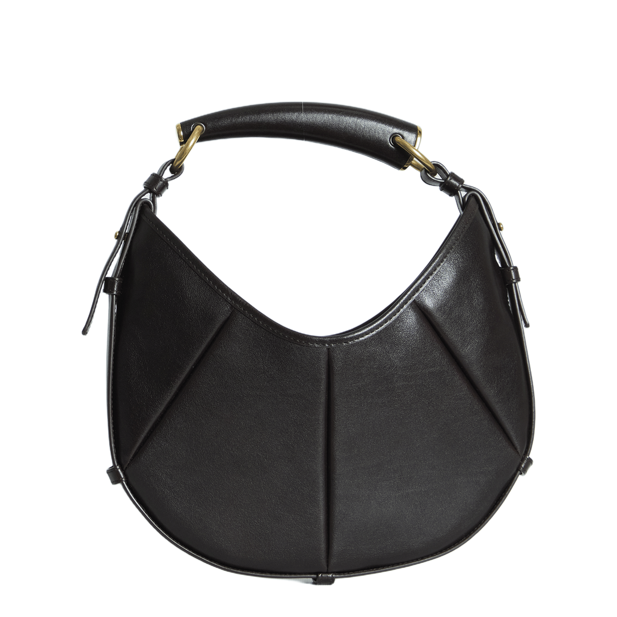 Saint Laurent Mombasa Small Leather Hobo Bags - Santal
