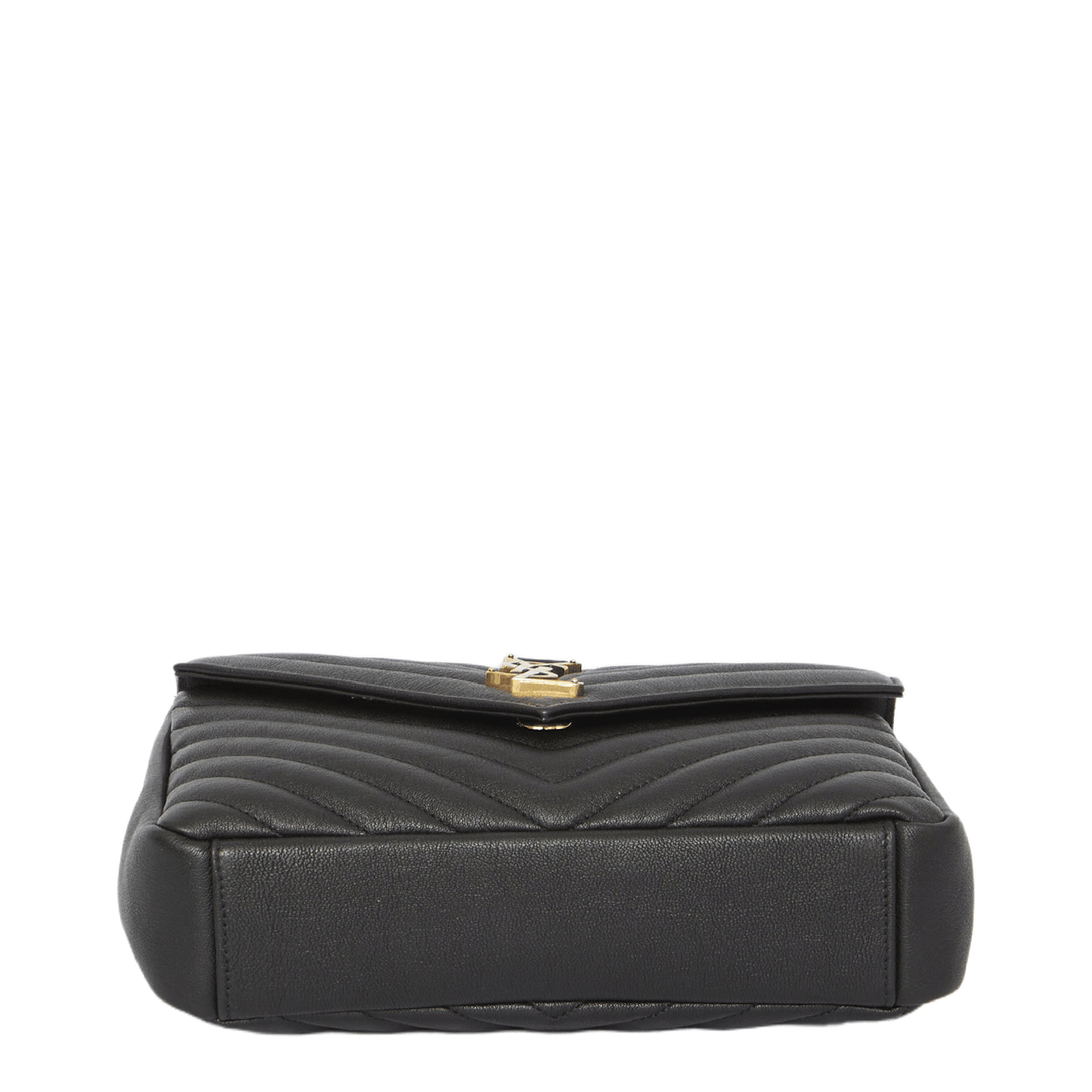 Saint Laurent College Medium Quilted Leather Shoulder Bag - Nero