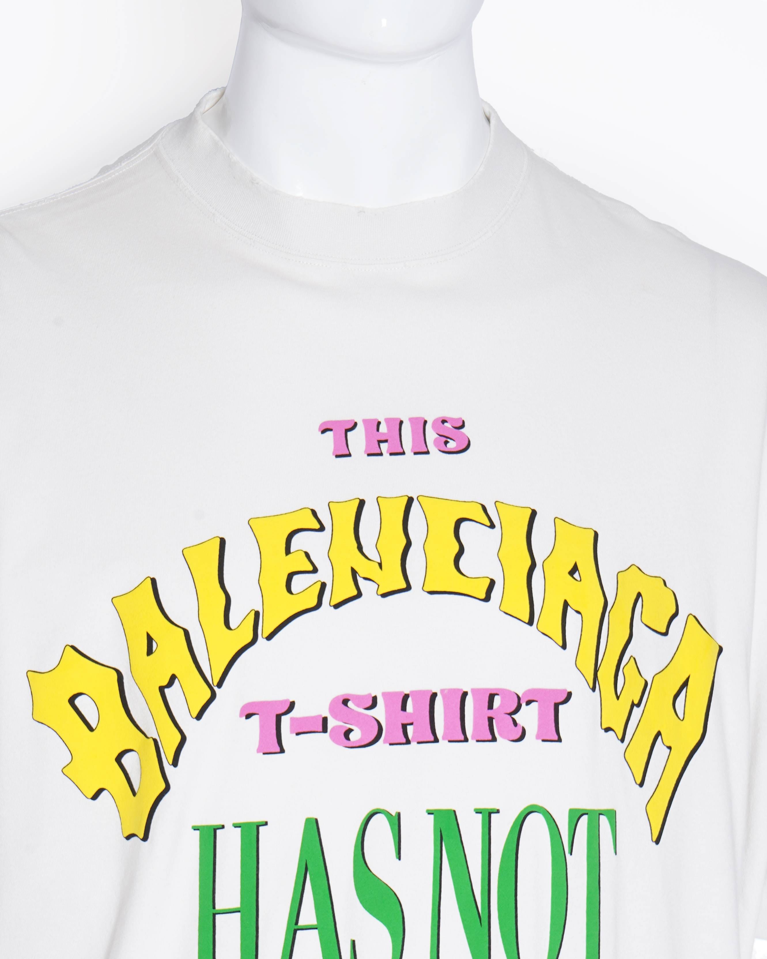 Balenciaga White printed t - shirt (Unisex)