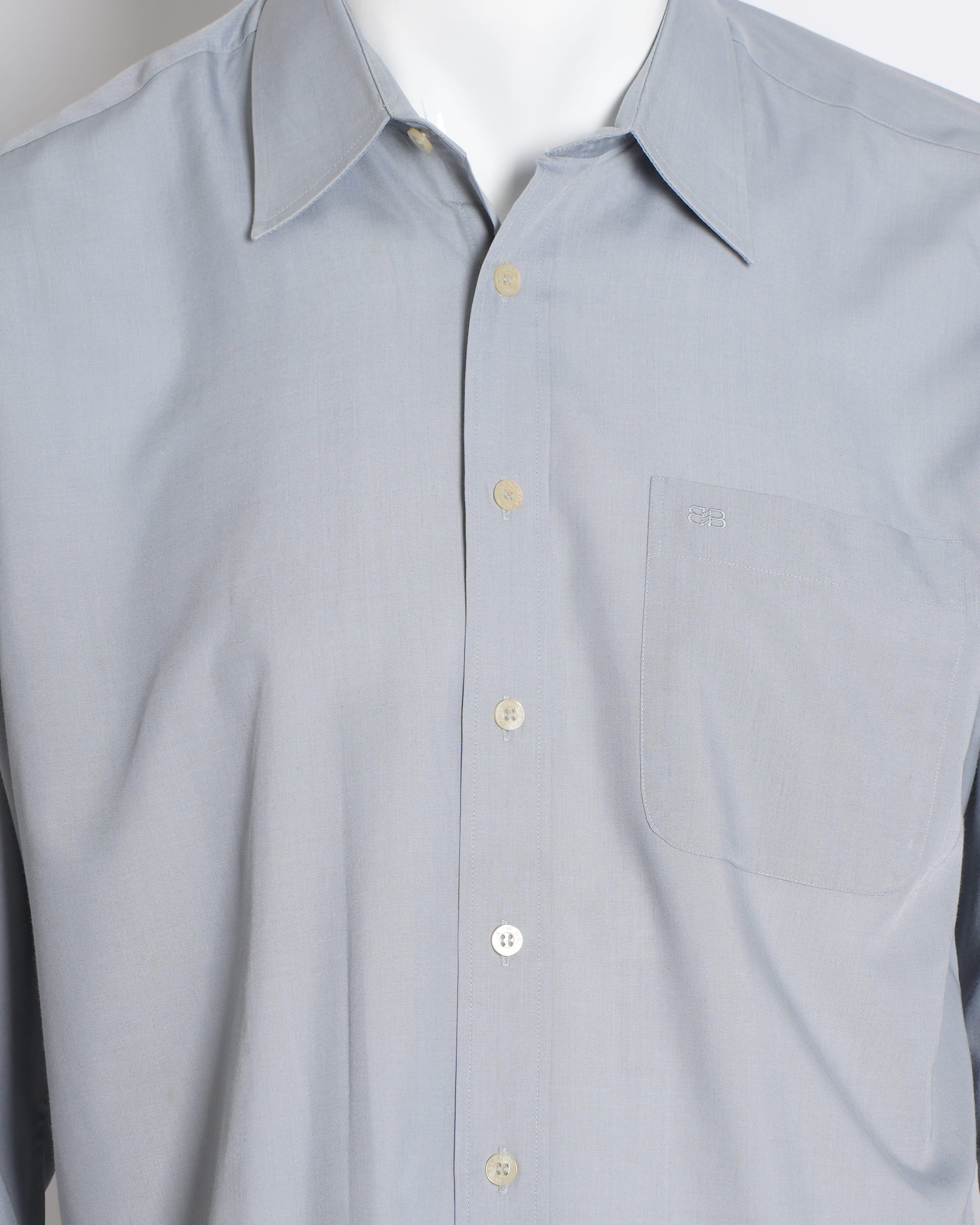 Balenciaga Men's Button - Down Shirt in grey