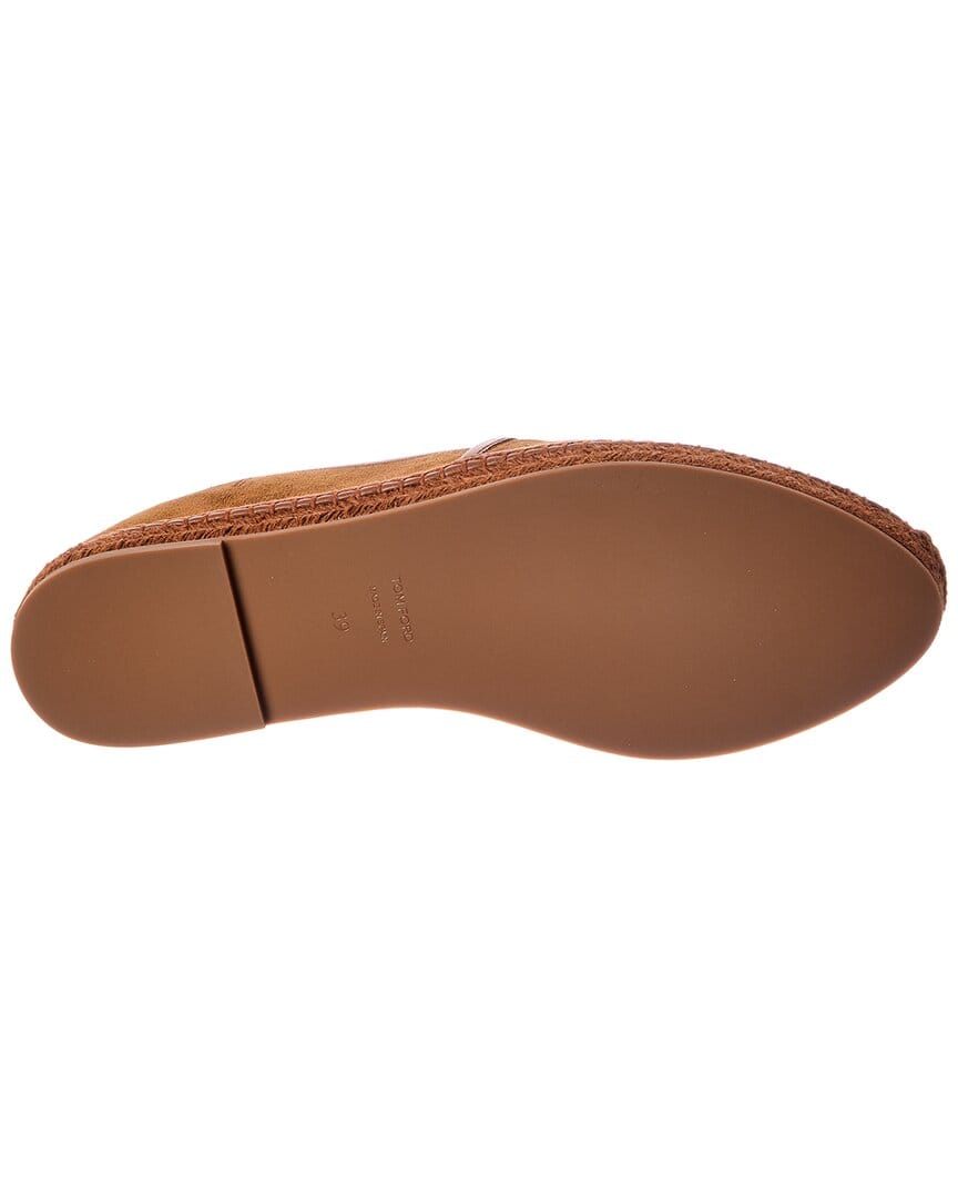 Tom Ford Ocelot Suede & Leather Espadrille
