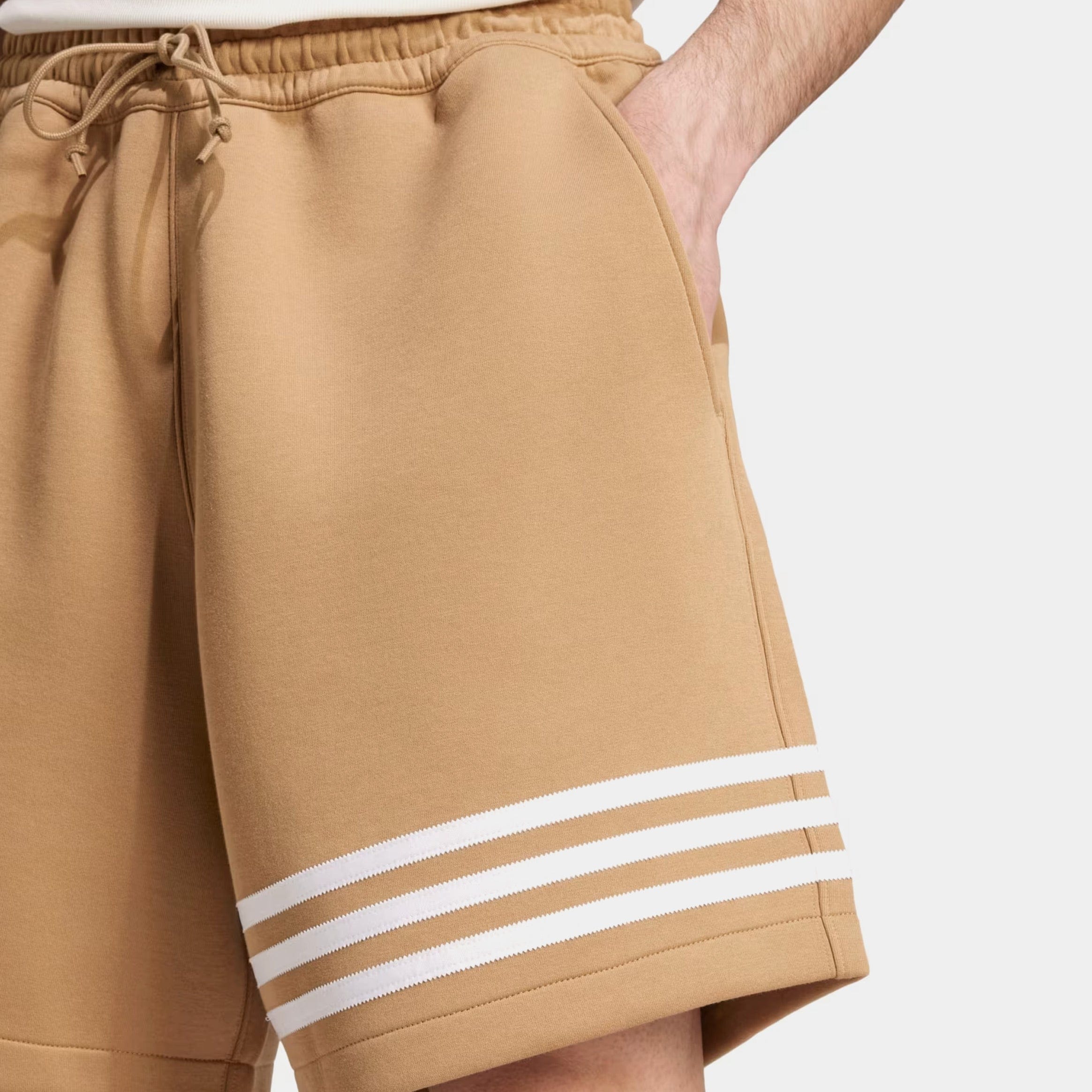 adidas Neuclassics 3 Stripes Mens Shorts (Cardboard Brown)