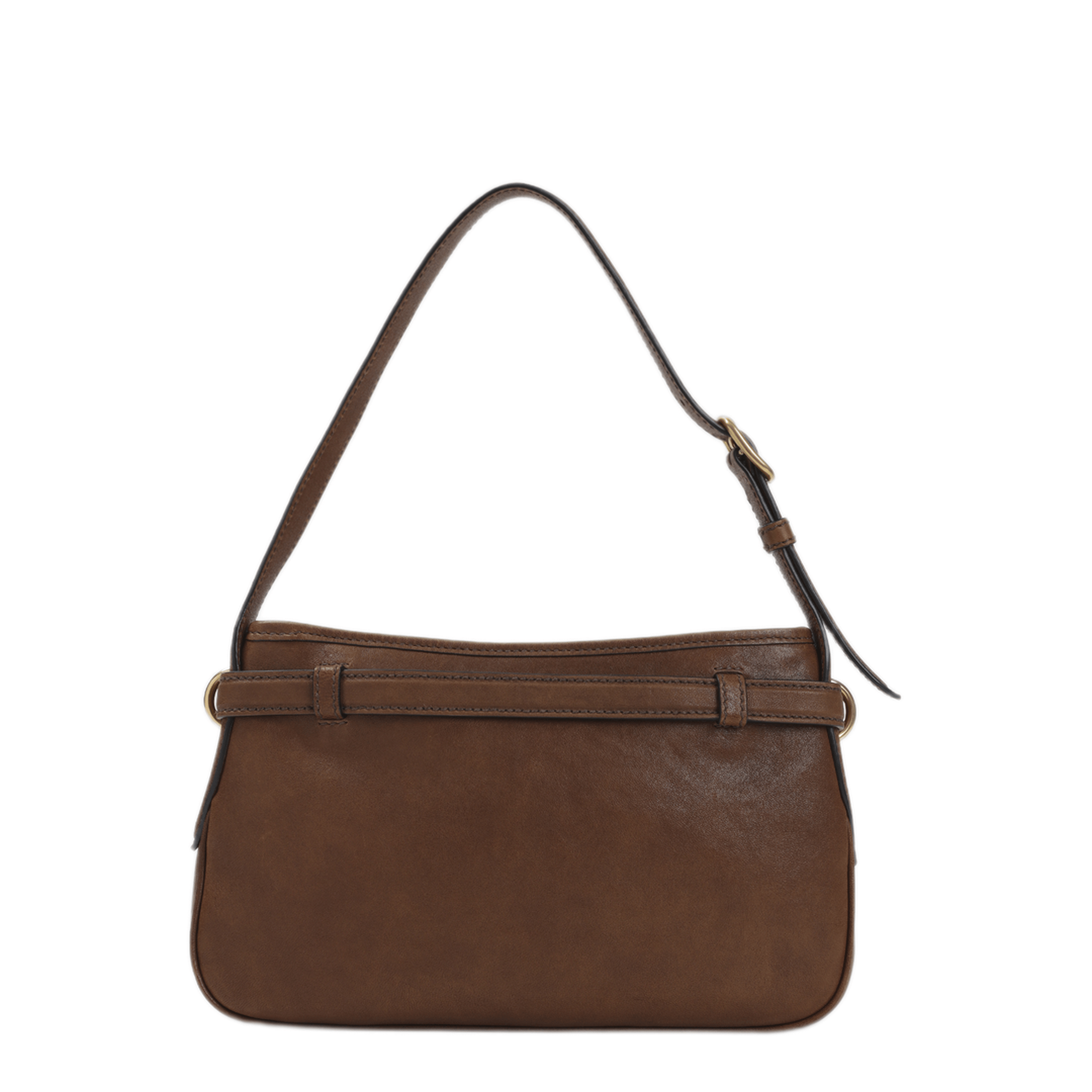 Miu Miu Calf Leather Shoulder Bag - Brown