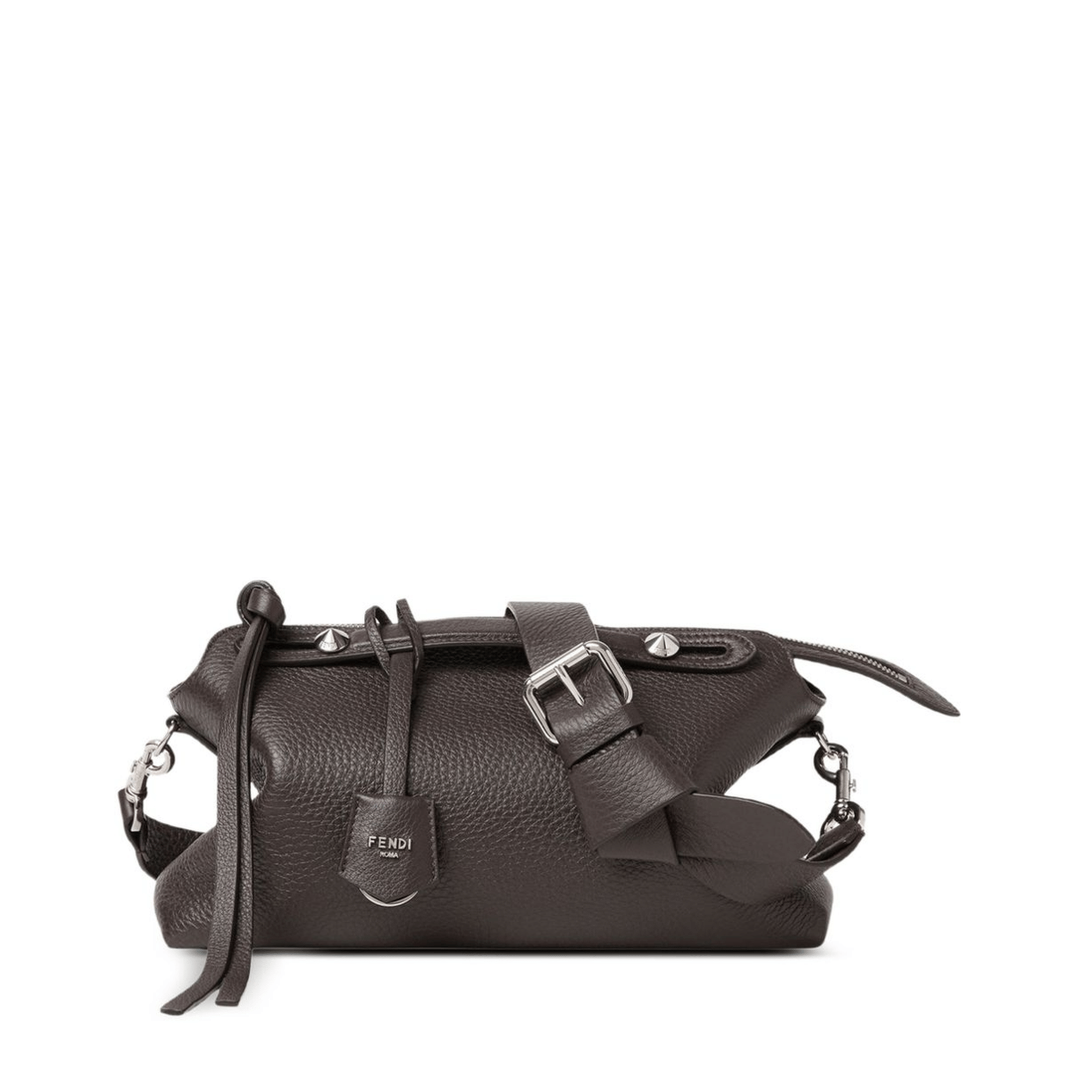 Fendi By The Way Soft Medium Calfskin Boston Bag - Brown