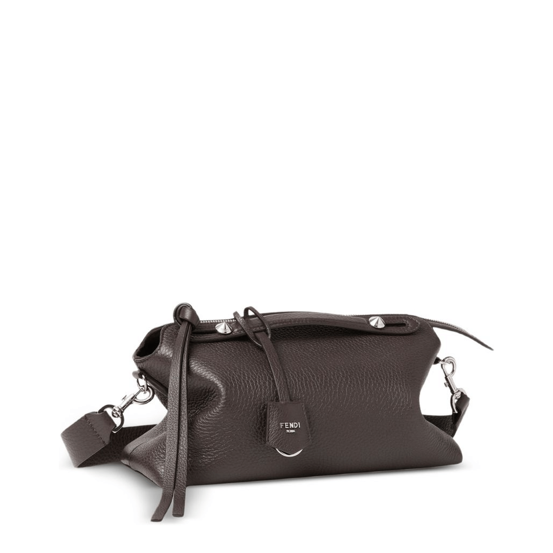 Fendi By The Way Soft Medium Calfskin Boston Bag - Brown