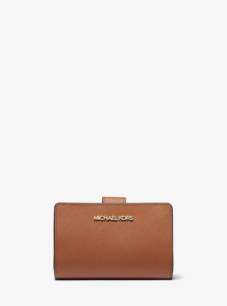 Michael Kors Medium Crossgrain Leather Wallet Luggage