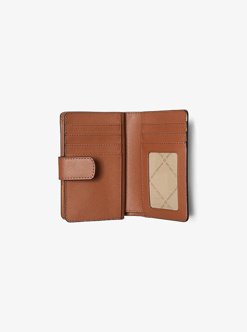Michael Kors Medium Crossgrain Leather Wallet Luggage