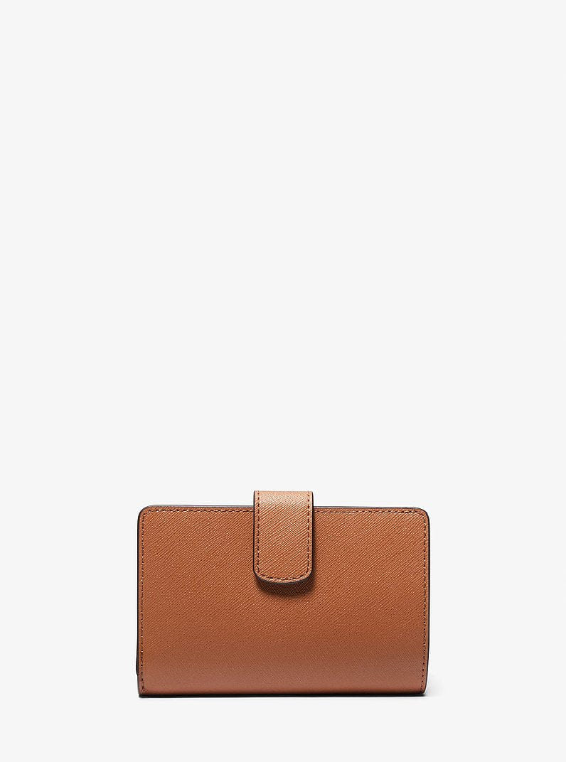 Michael Kors Medium Crossgrain Leather Wallet Luggage