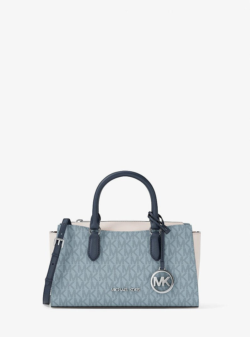 Michael Kors Arden Small Color - Block Signature Logo Messenger Bag Pl Ocn Mlti