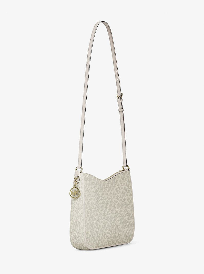Michael Kors Nayla Medium Signature Logo Messenger Bag Lt Crm Multi