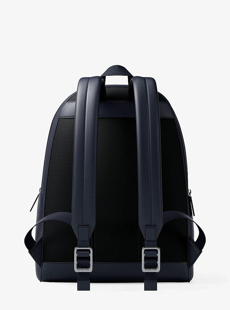 Michael Kors Pacey Medium Signature Logo Backpack Admrl - Plblue