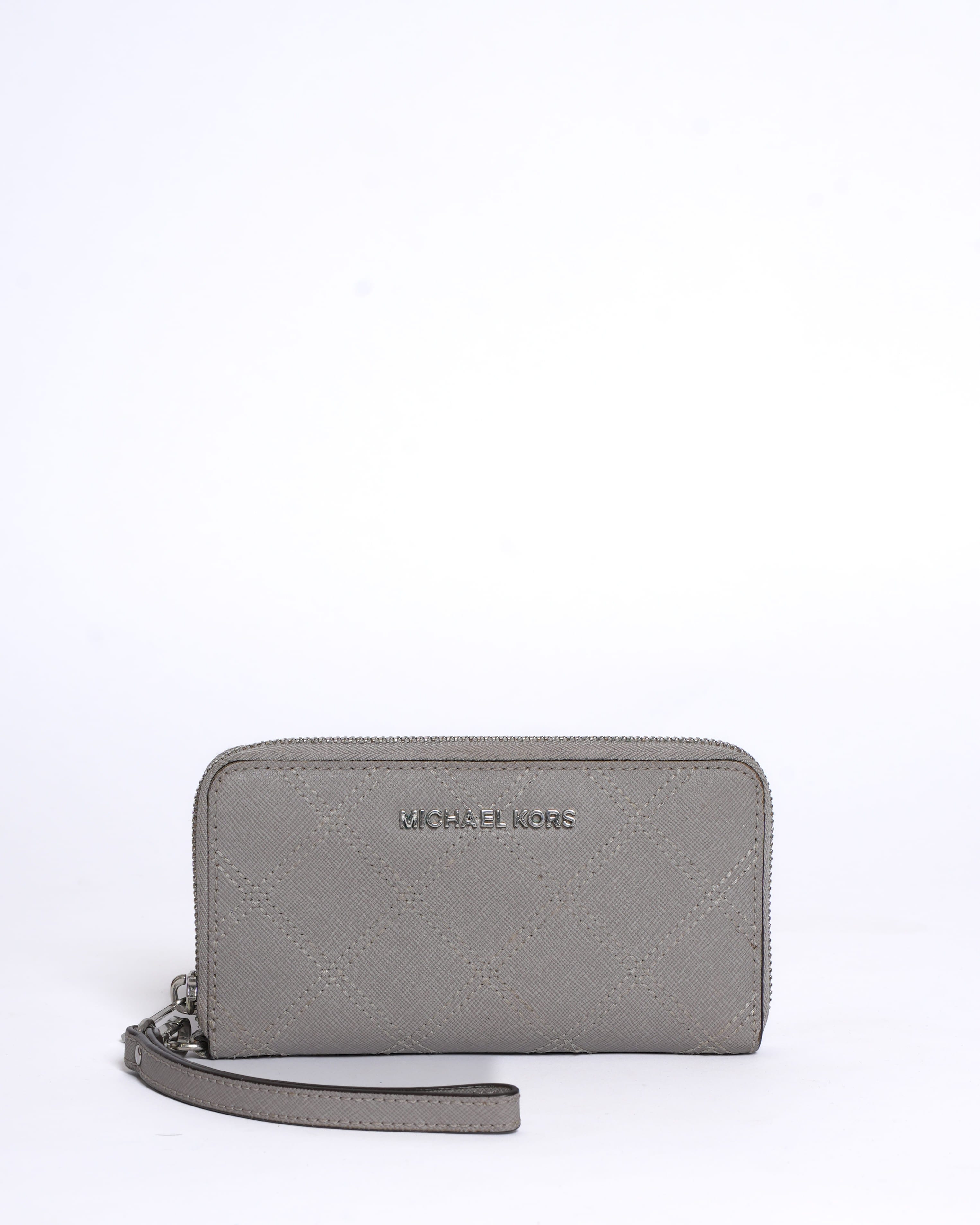Michael Kors Zip - Around Wallet in Grey