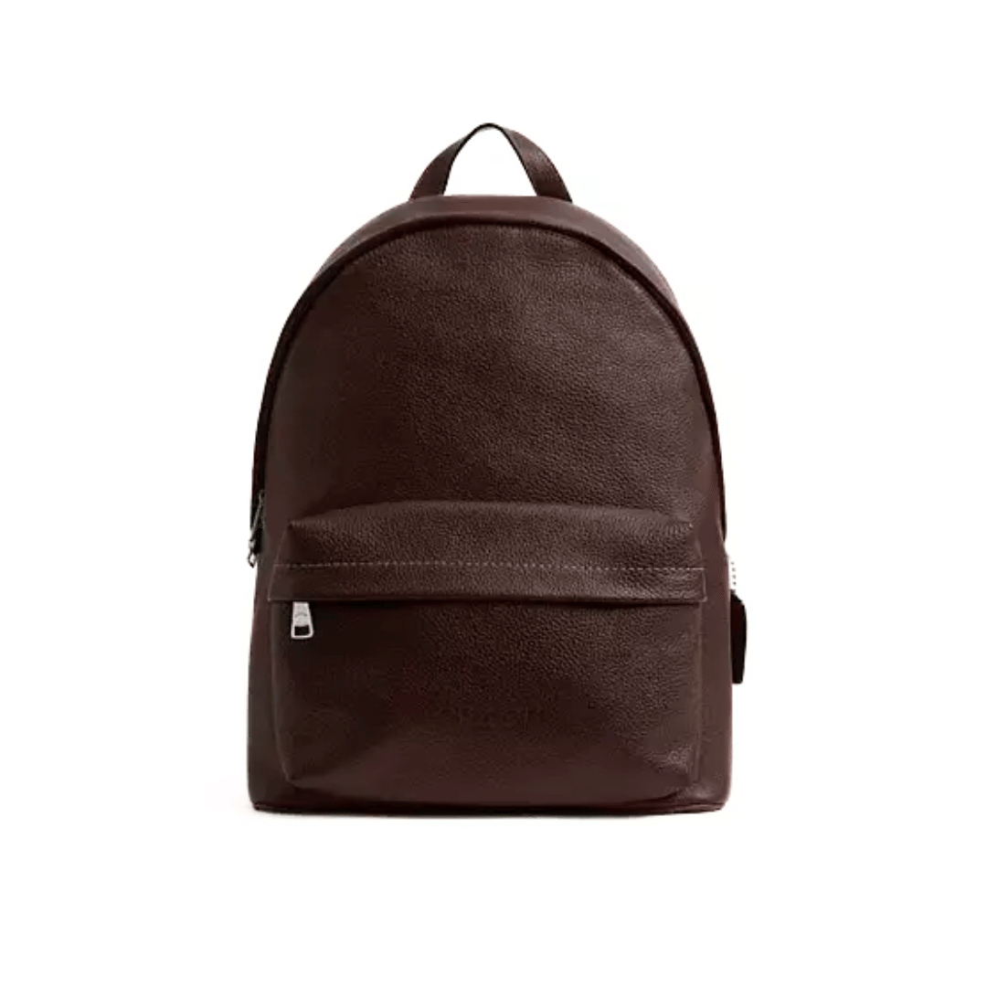 Coach Taylor Backpack pebbled leather Silver Maple