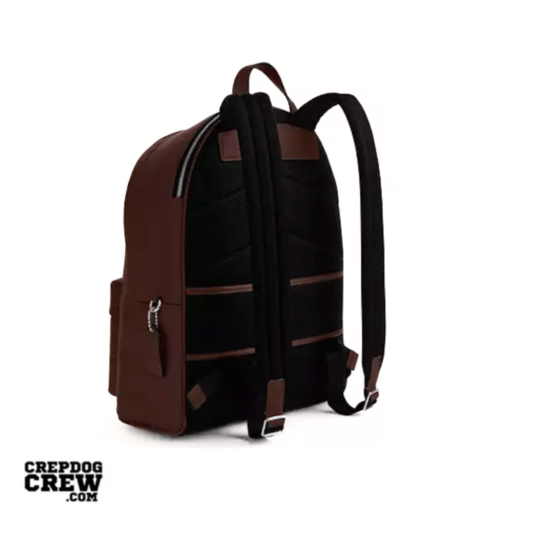 Coach Taylor Backpack pebbled leather Silver Maple