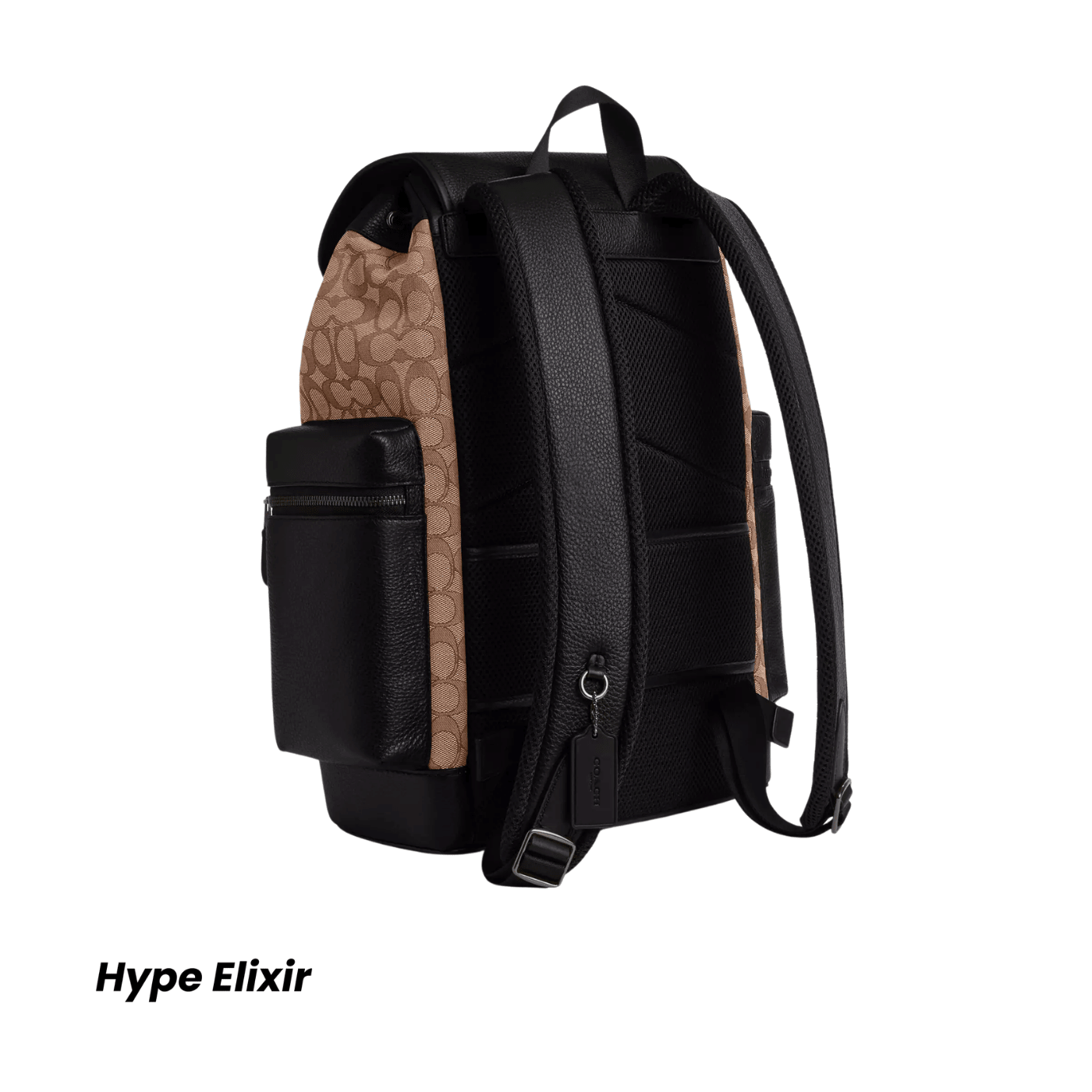Coach Sprint Backpack signature jacquard/Gunmetal/Tan/Black
