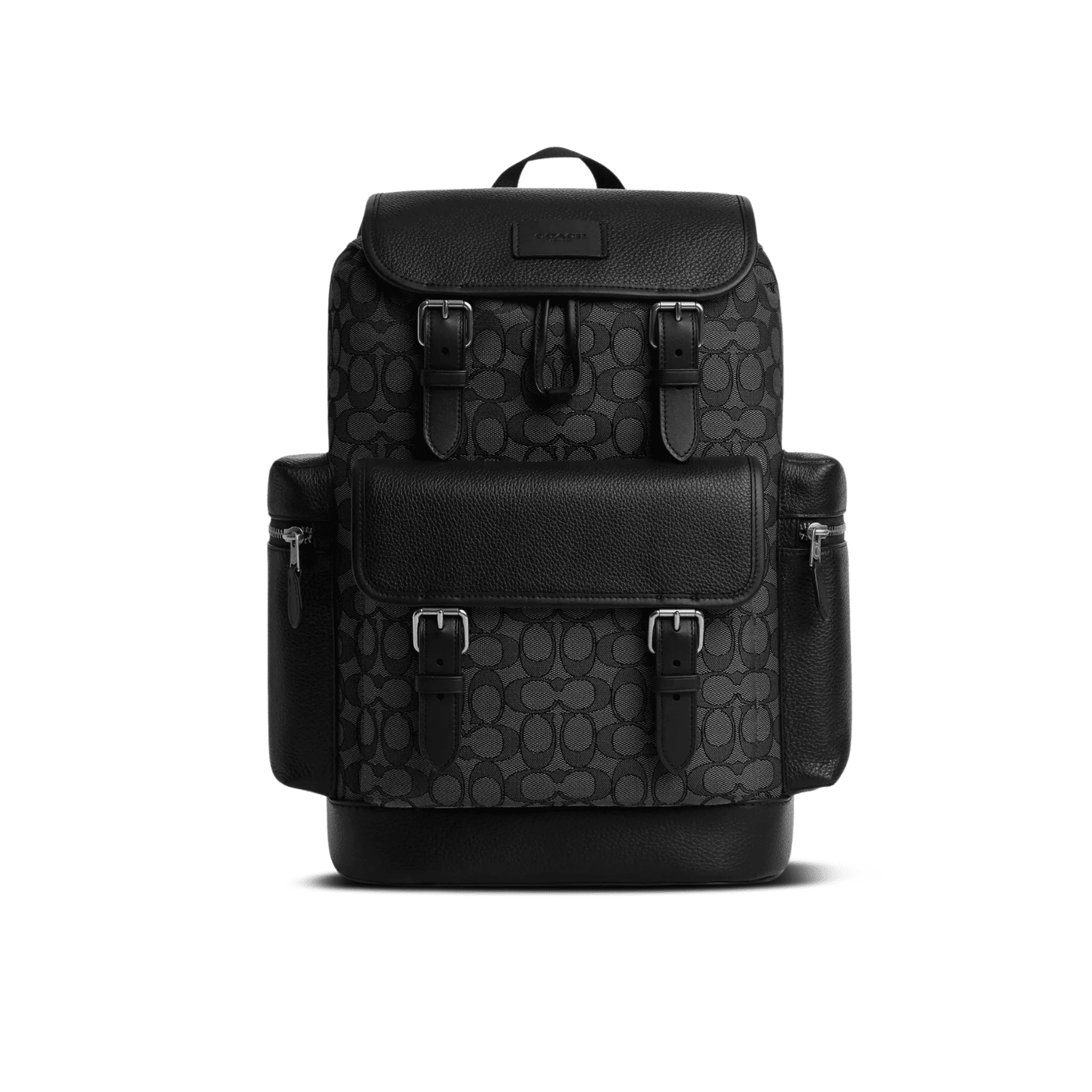 Coach Sprint Backpack signature jacquard/Silver/Charcoal/Black