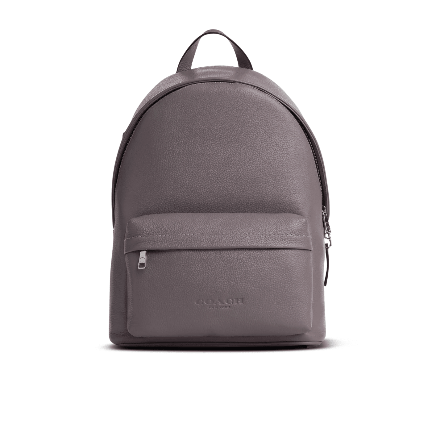Coach Taylor Backpack pebbled leather/Silver/Graphite