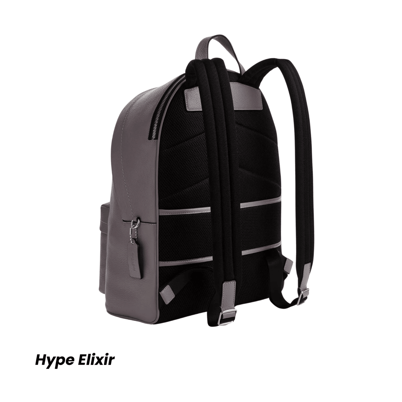 Coach Taylor Backpack pebbled leather/Silver/Graphite